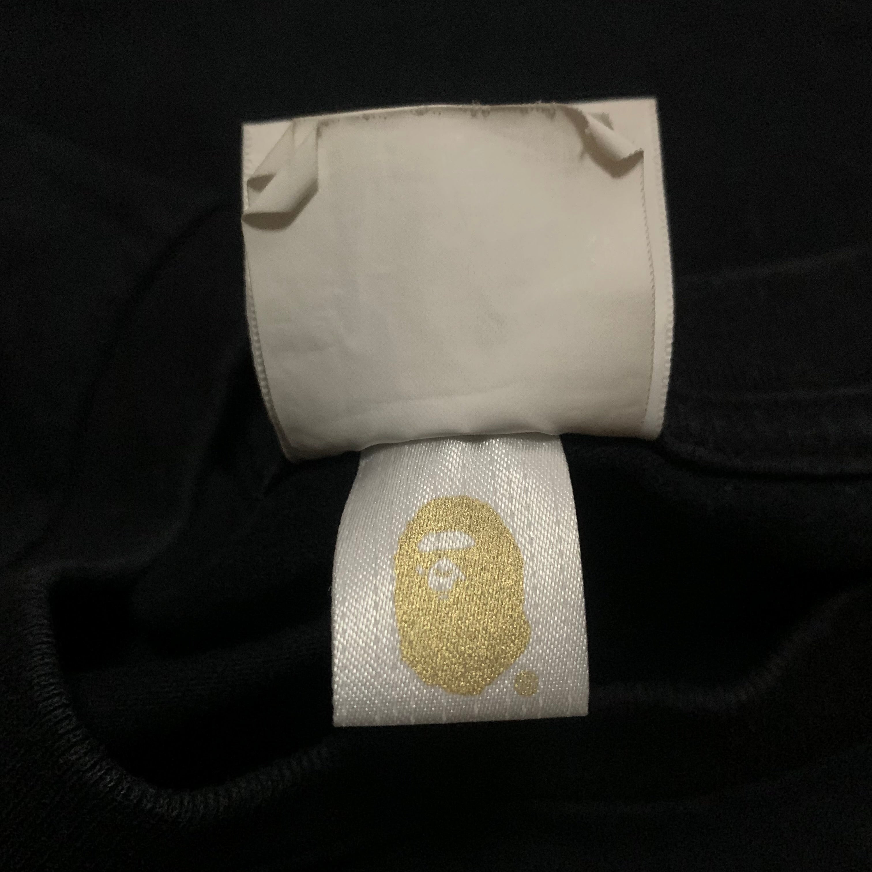 Bape Medium Storm Broken College Black Tee A Bathing Ape