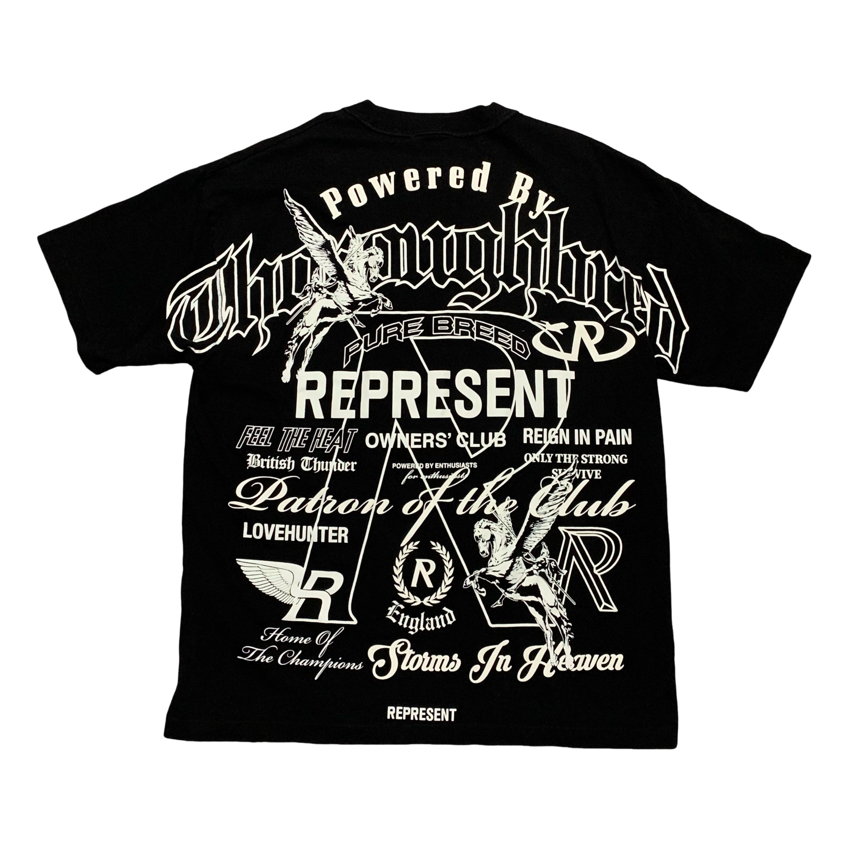 Represent Medium Icons Collection Jet Black Tee