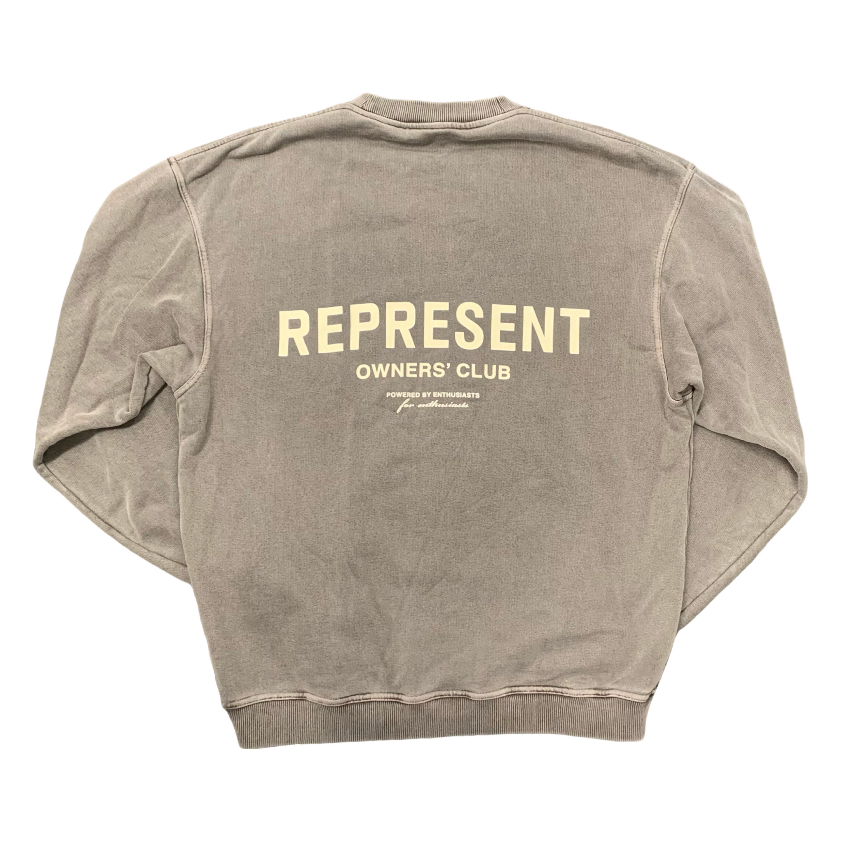 Represent Medium Sweatshirt Owners Club Fog Sweater Crewneck