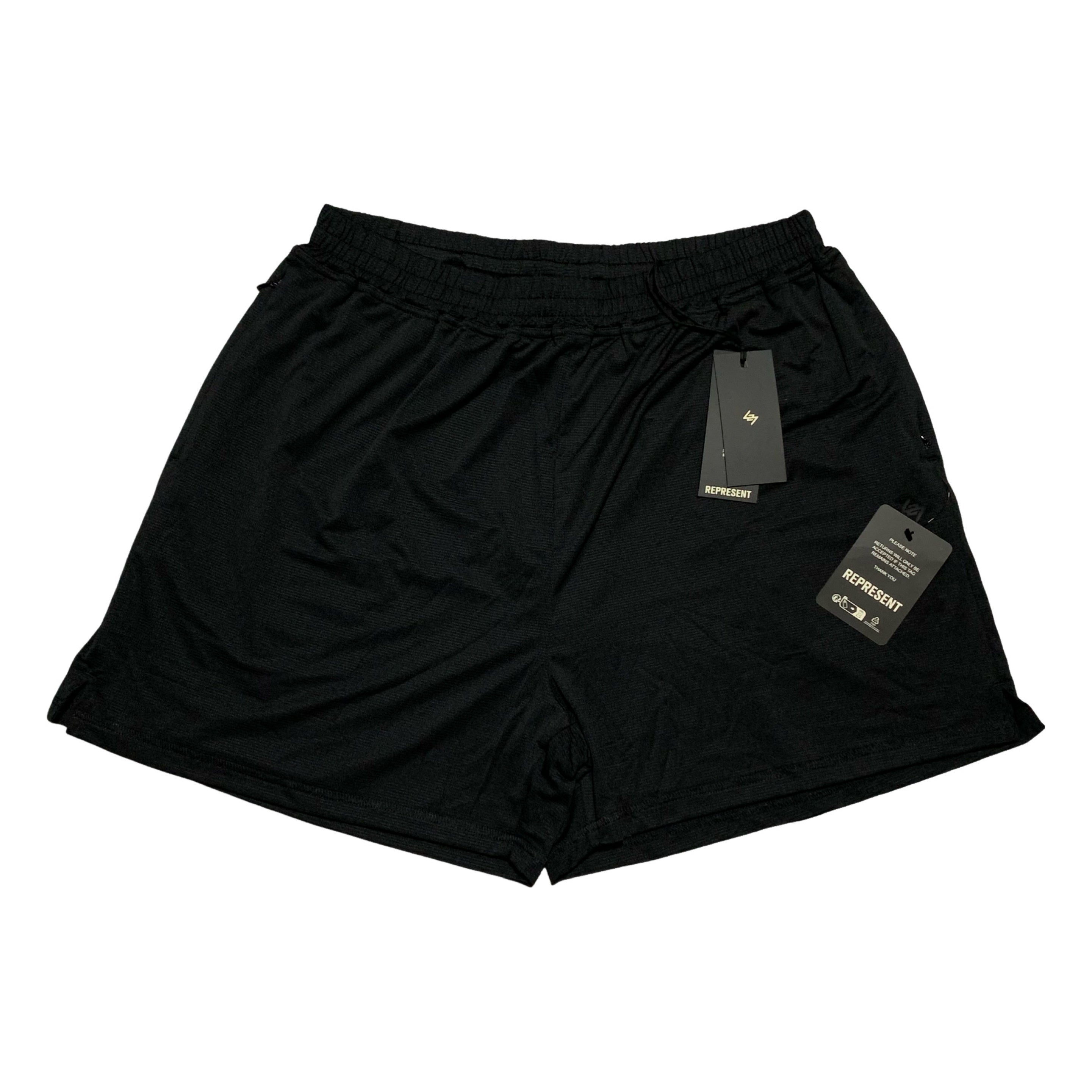 Represent Large Shorts 247 DNA Mesh Black Shorts