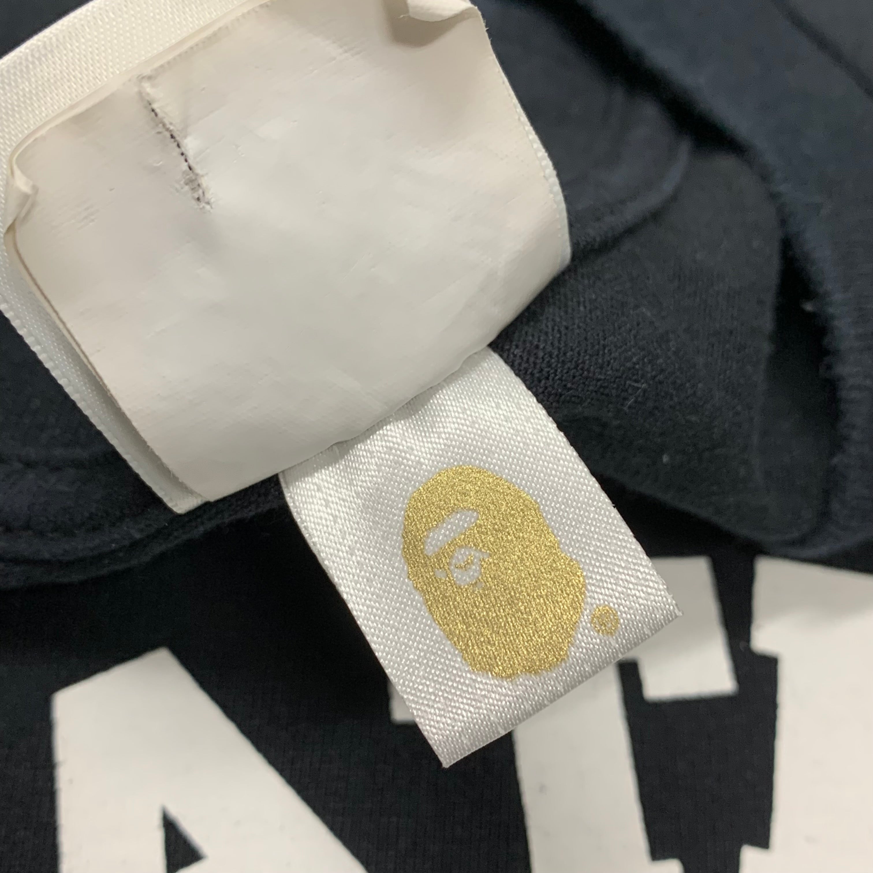 Bape Large Tee College Black T-Shirt A Bathing Ape