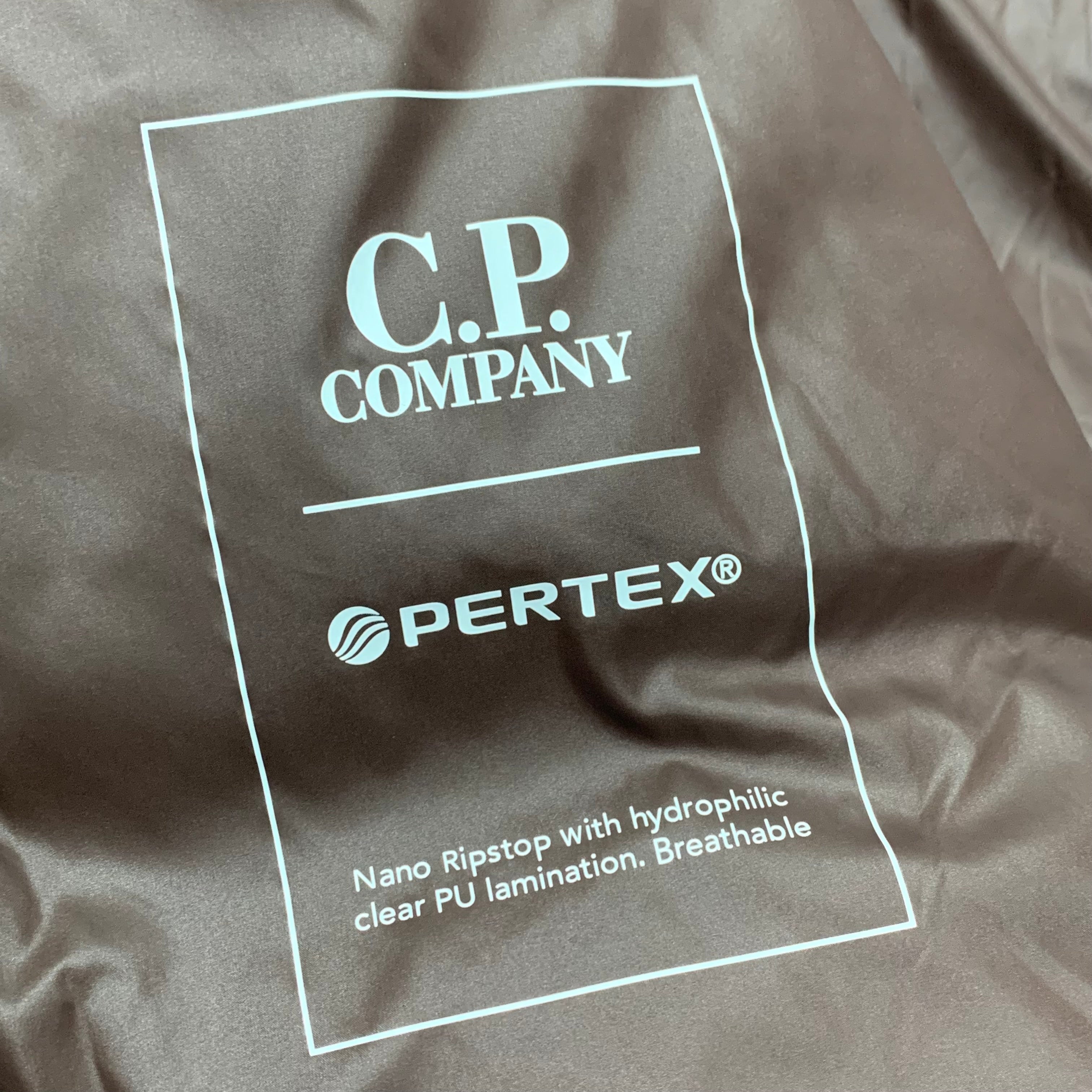 C.P. Company Small Jacket Puffer Metropolis Pertex Down Brown Hooded Jacket (RRP £805)