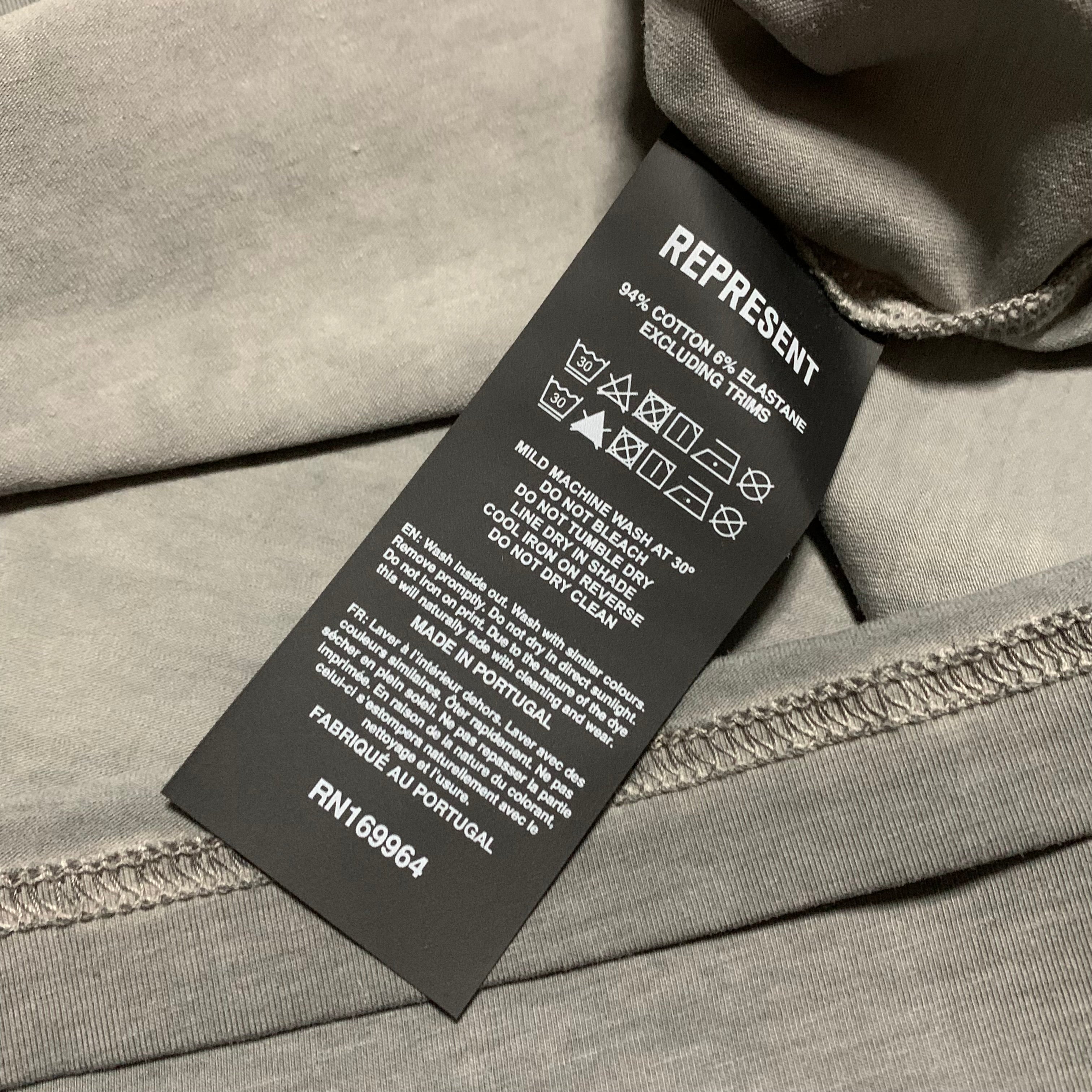 Represent XL Vintage 247 Tank Smoke Grey Oversized Top