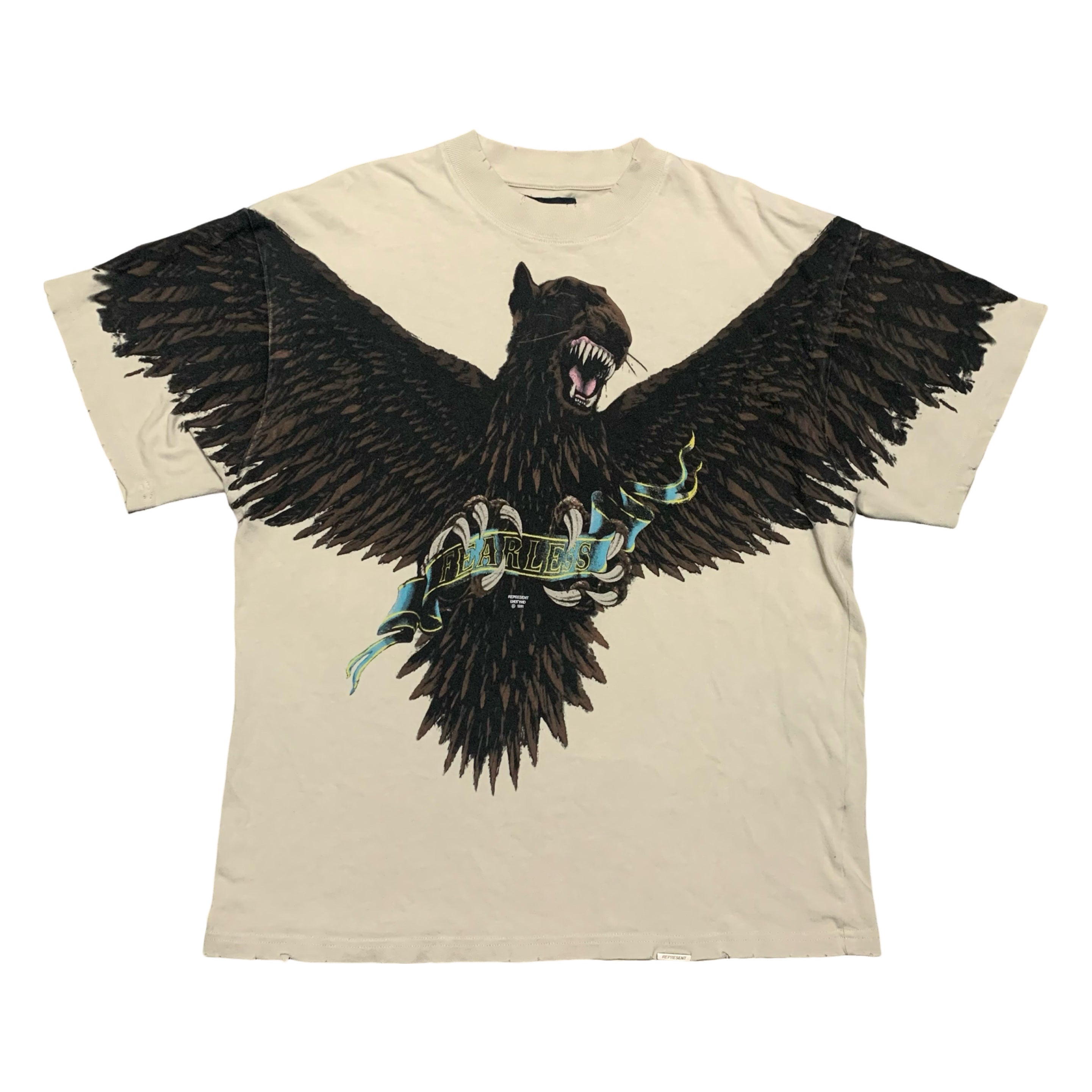 Represent Medium Terrier Eagle Vintage White Tee
