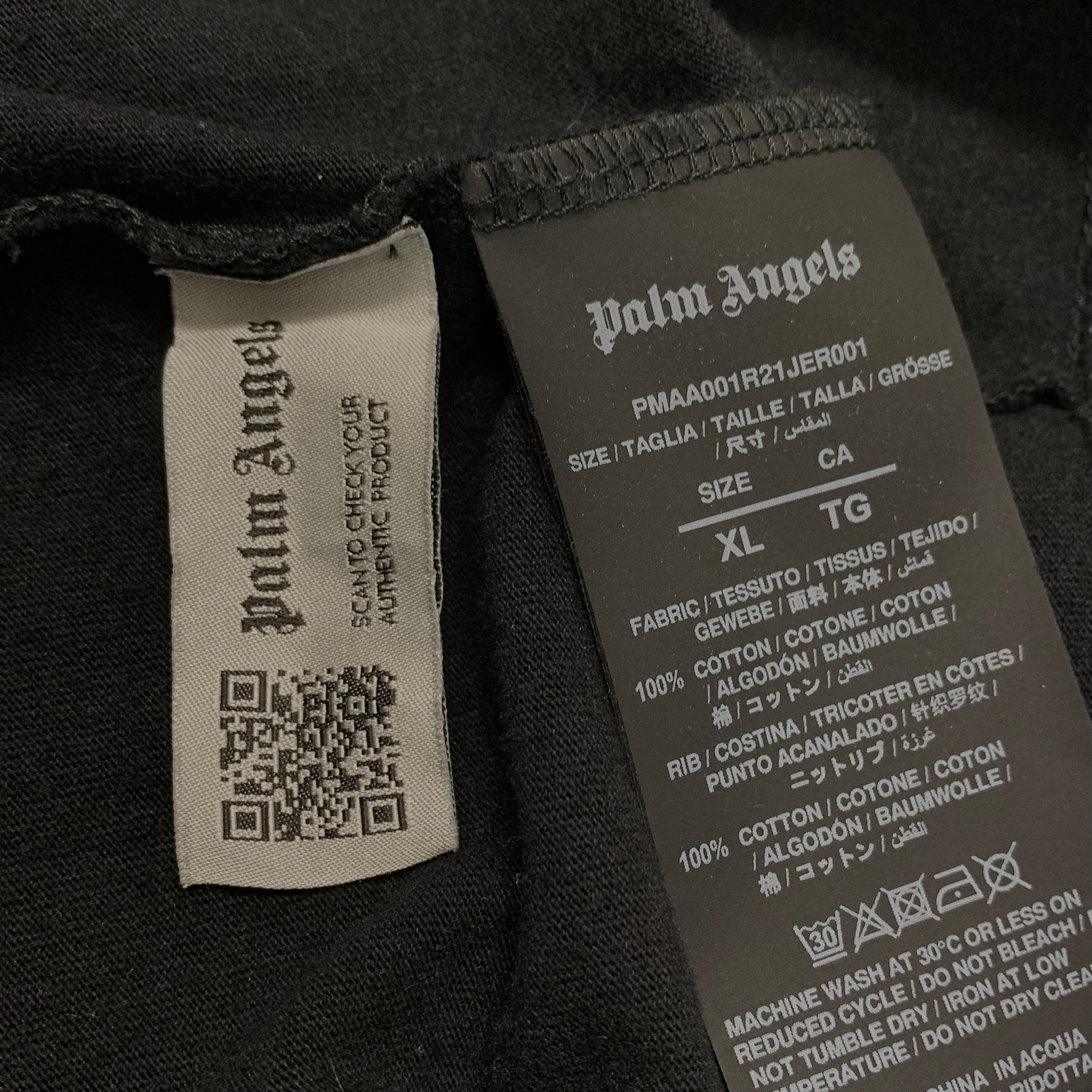 Palm Angels XL Tee Teddy Bear Classic Black T-Shirt