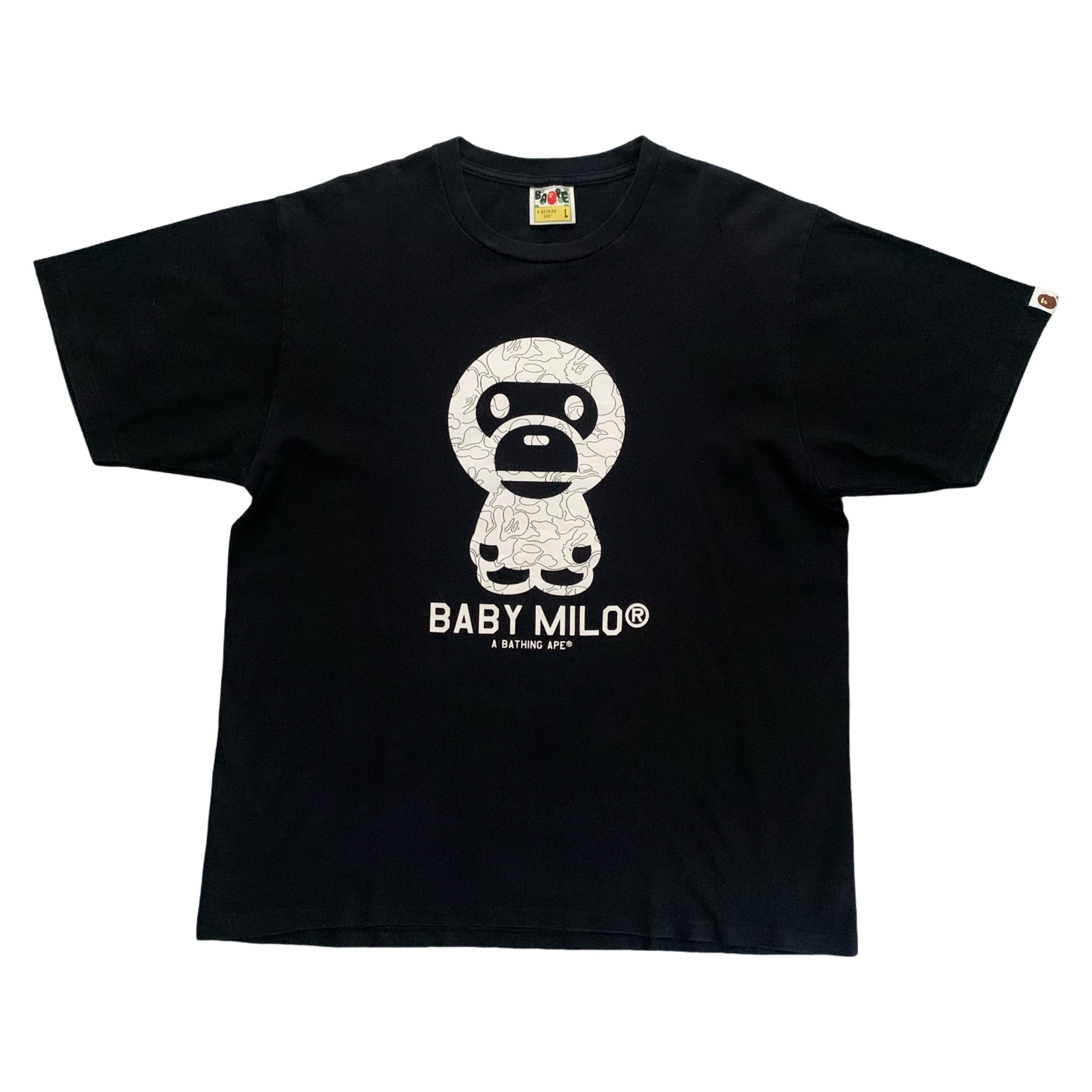 Bape Large Baby Milo Black Tee A Bathing Ape