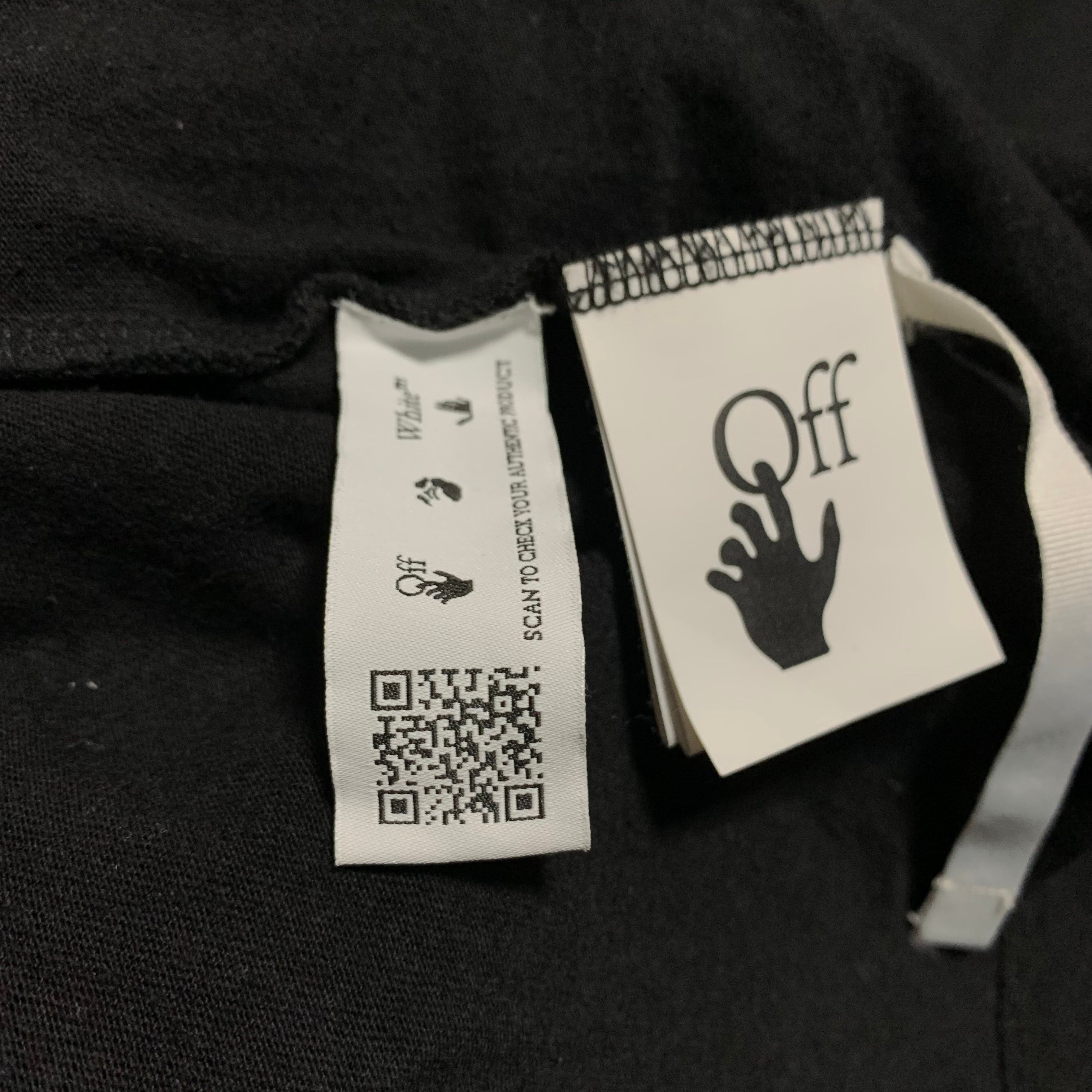 Off White Small Graffiti Arrows Black Tee Vigil Abloh