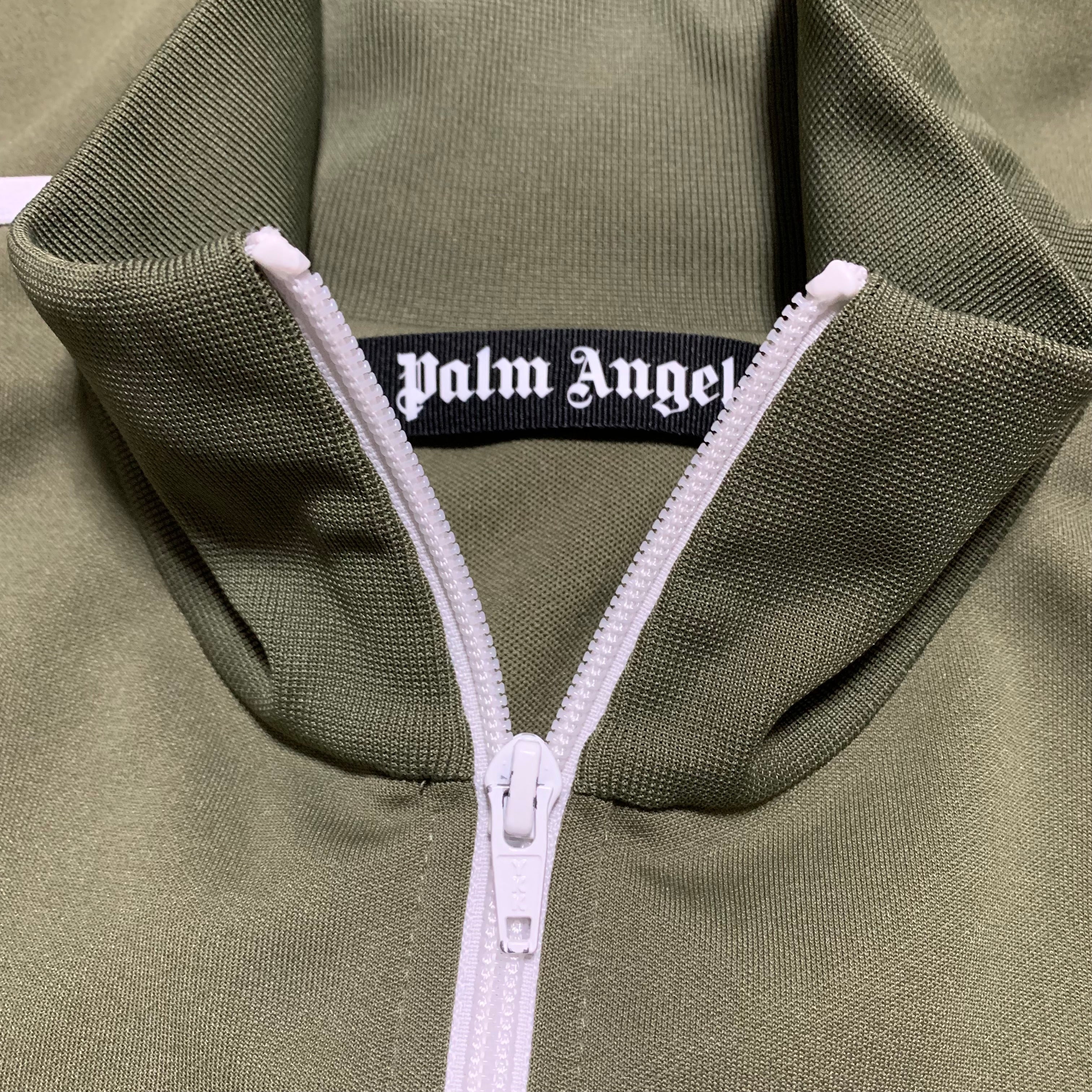 Palm Angels Large Track Jacket Classic Khaki Green Jacket