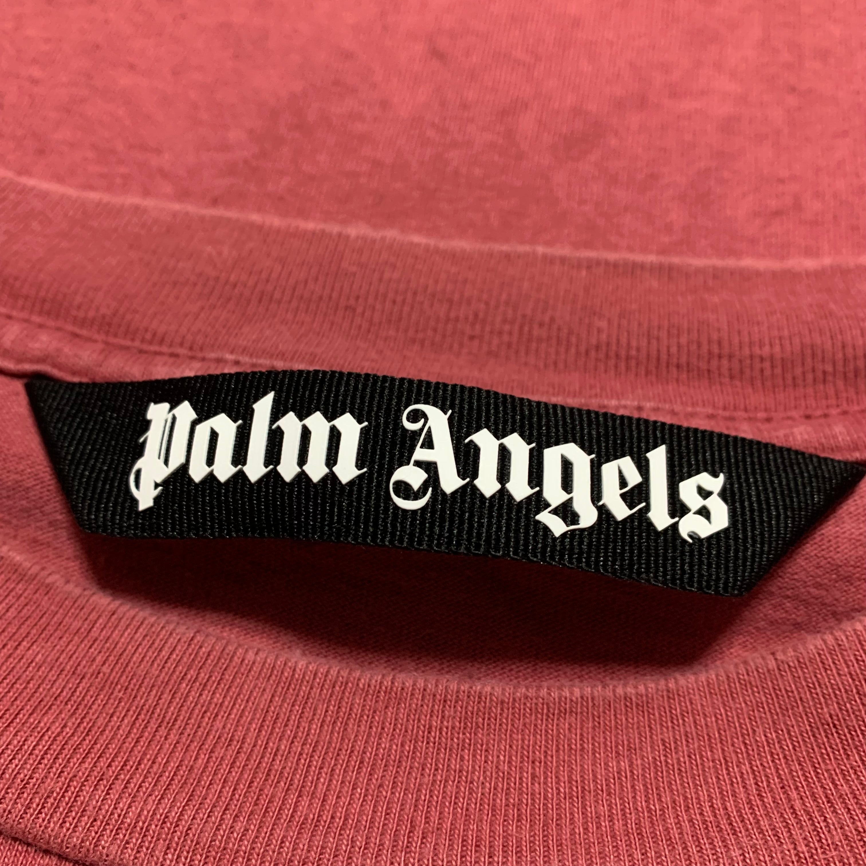 Palm Angels Large Kill The Bear Coral Pink Tee