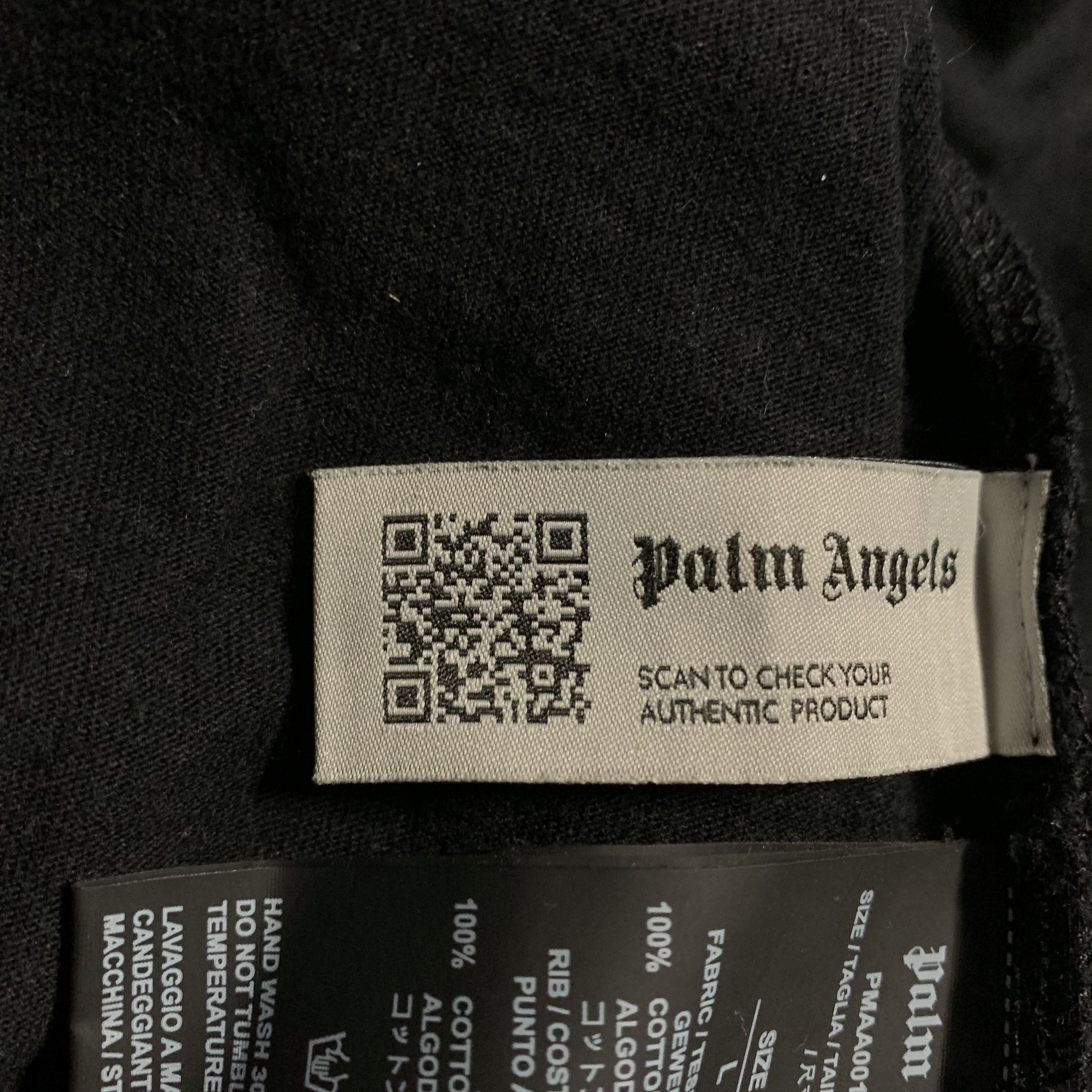 Palm Angels Large Milano Sprayed Black Tee