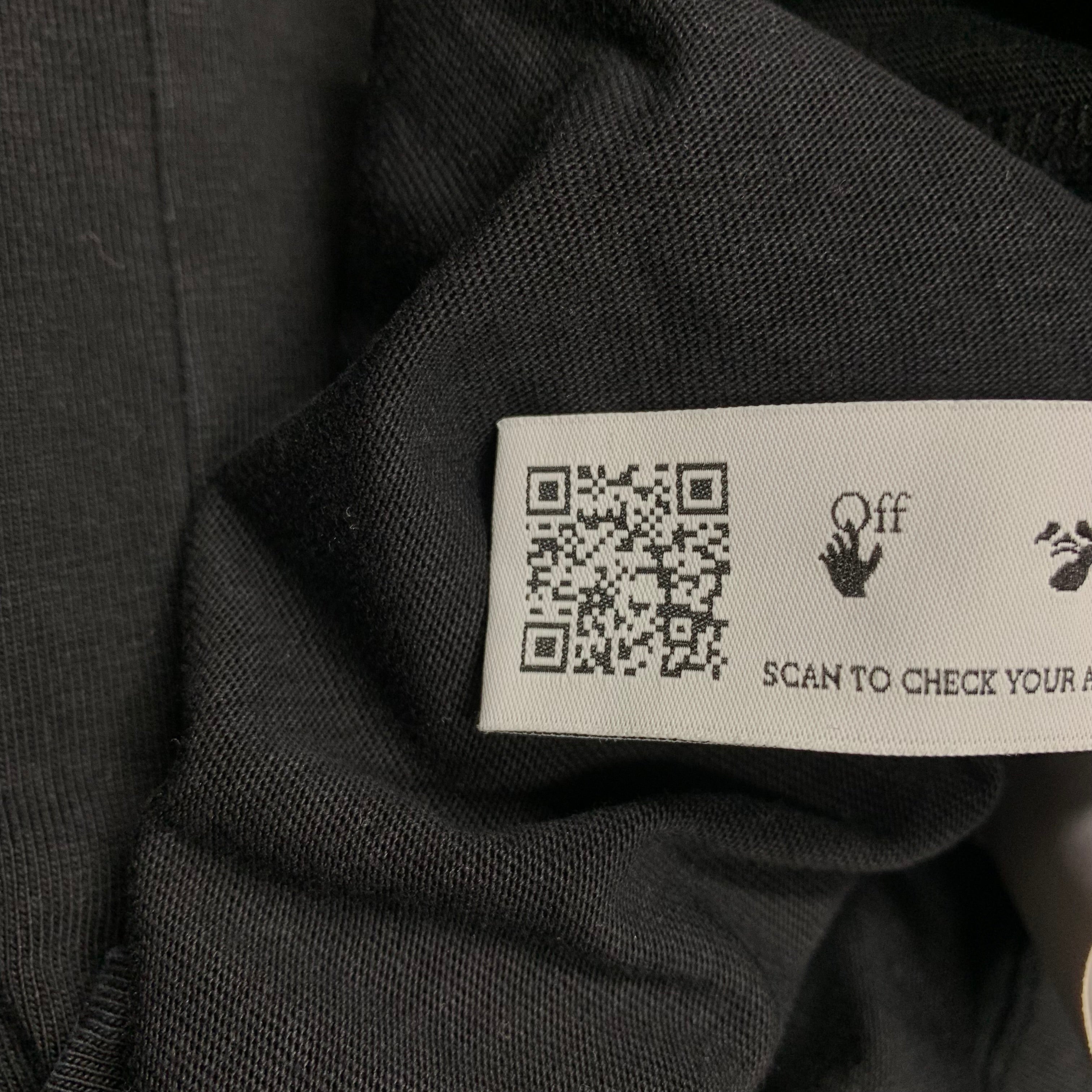 Off White Medium Tee Paint Arrows Black T-Shirt Virgil Abloh