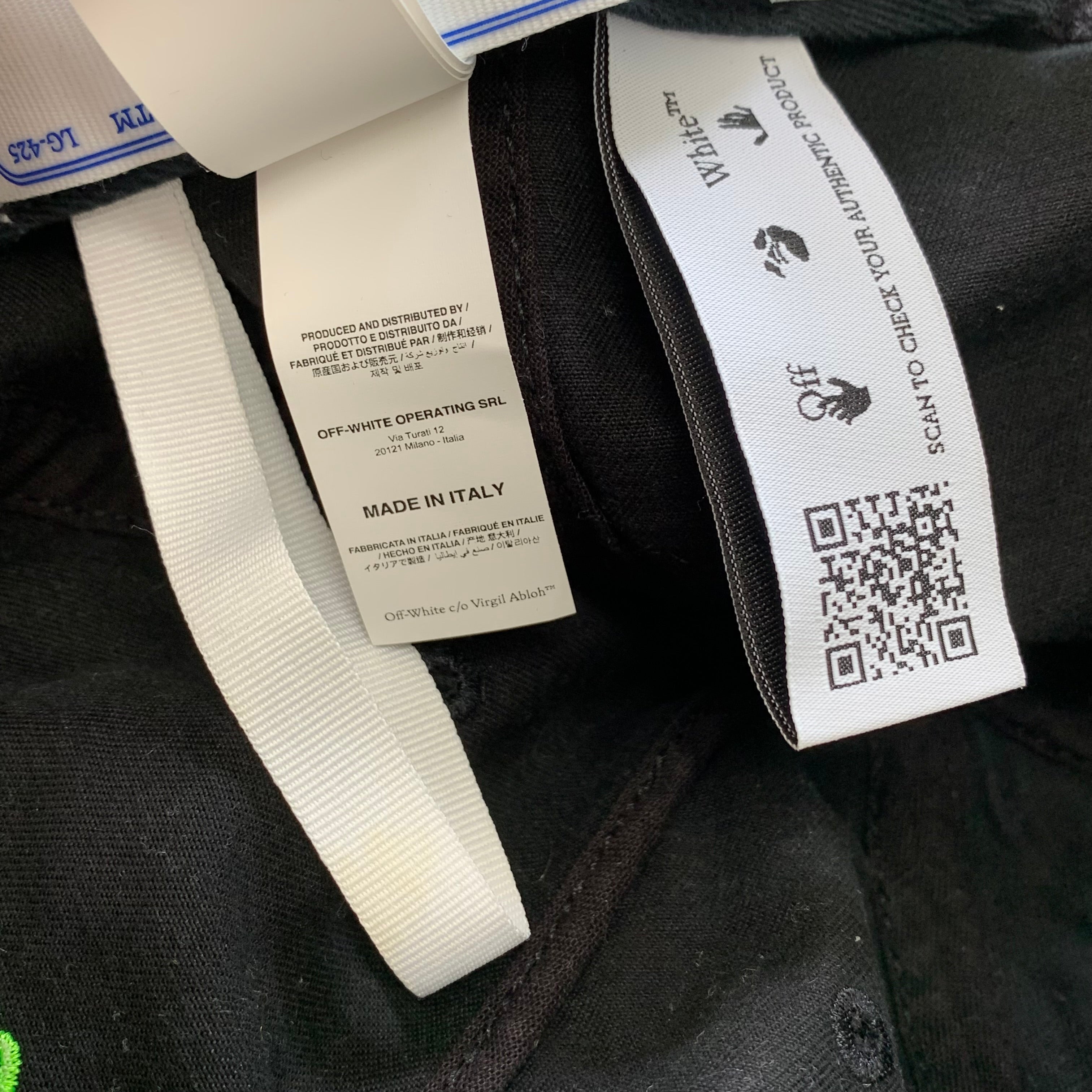 Off White Cap Mad Cat Black Cap Hat Virgil Abloh