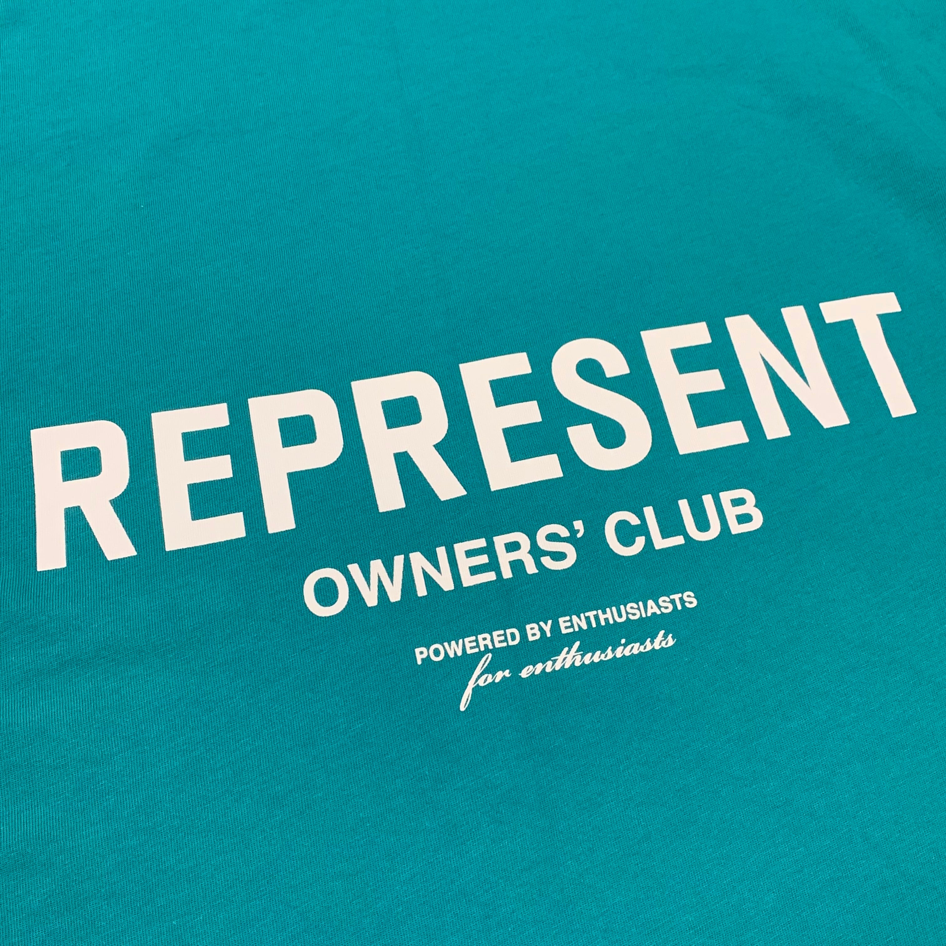 Represent Medium Tee Owners Club Teal T-Shirt