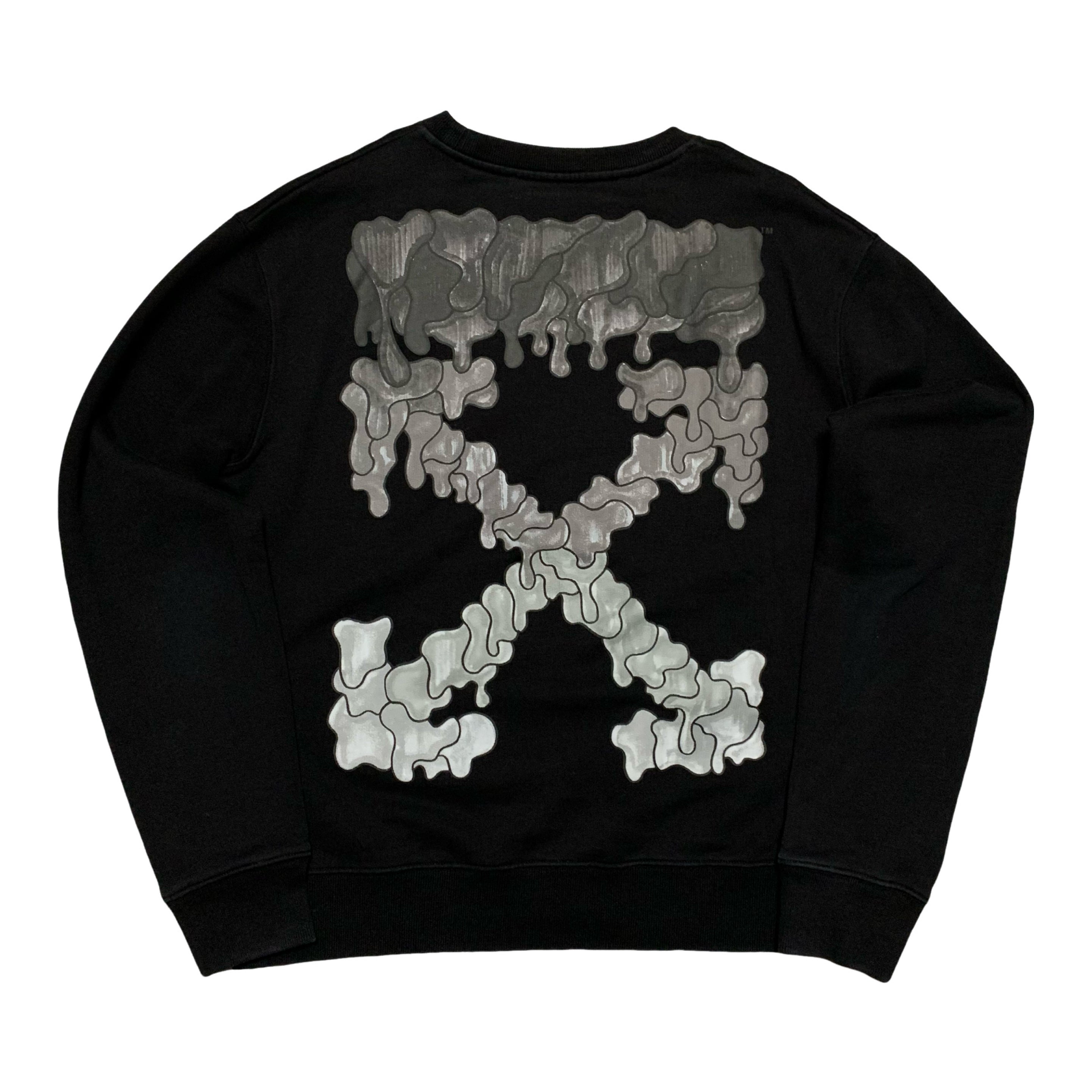 Off White Large Marker Arrows Black Sweatshirt Crewneck Virgil Abloh