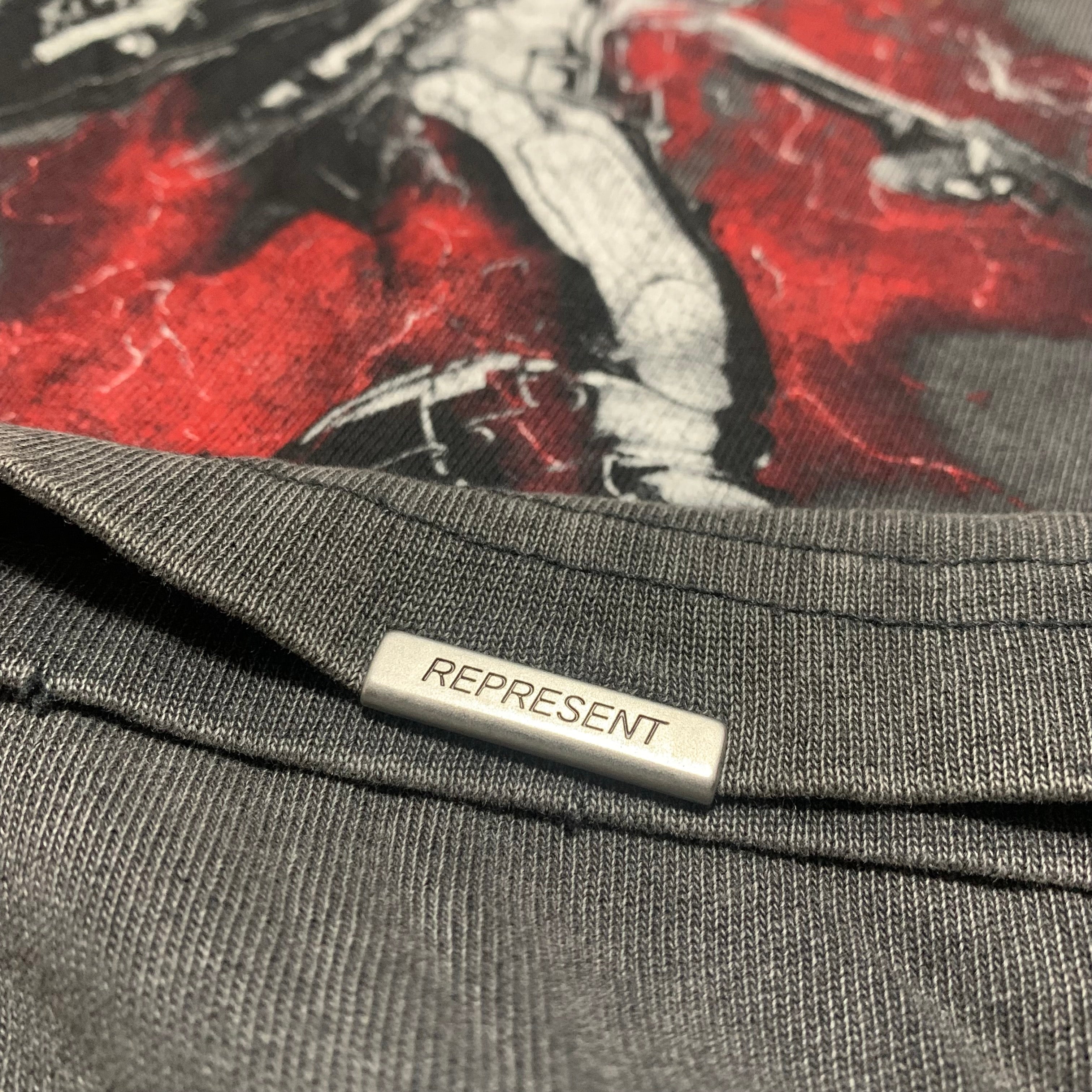 Represent Medium Faze Clan Vintage Grey Tee