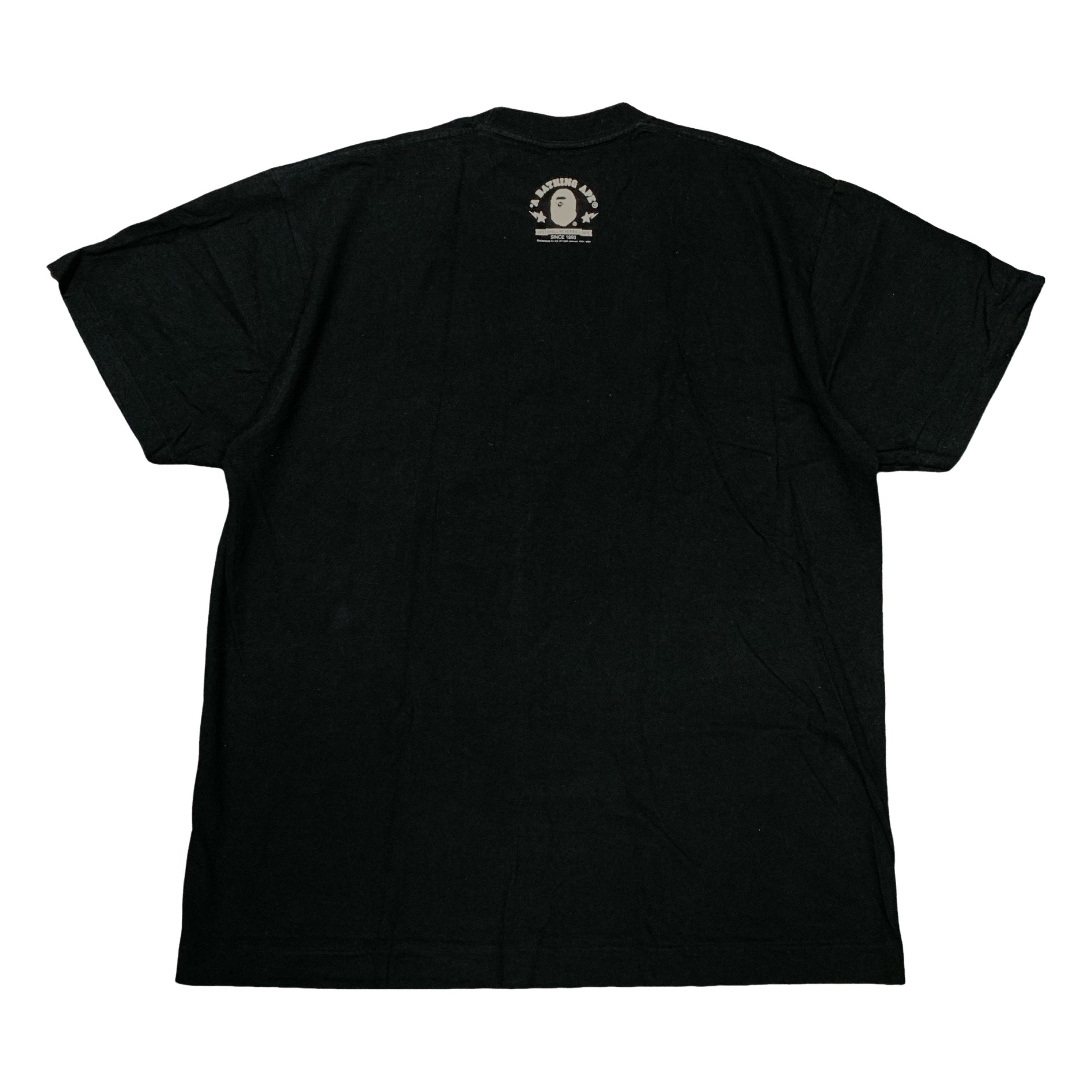 Bape XL Tee Baby Milo Black T-Shirt A Bathing Ape 2008
