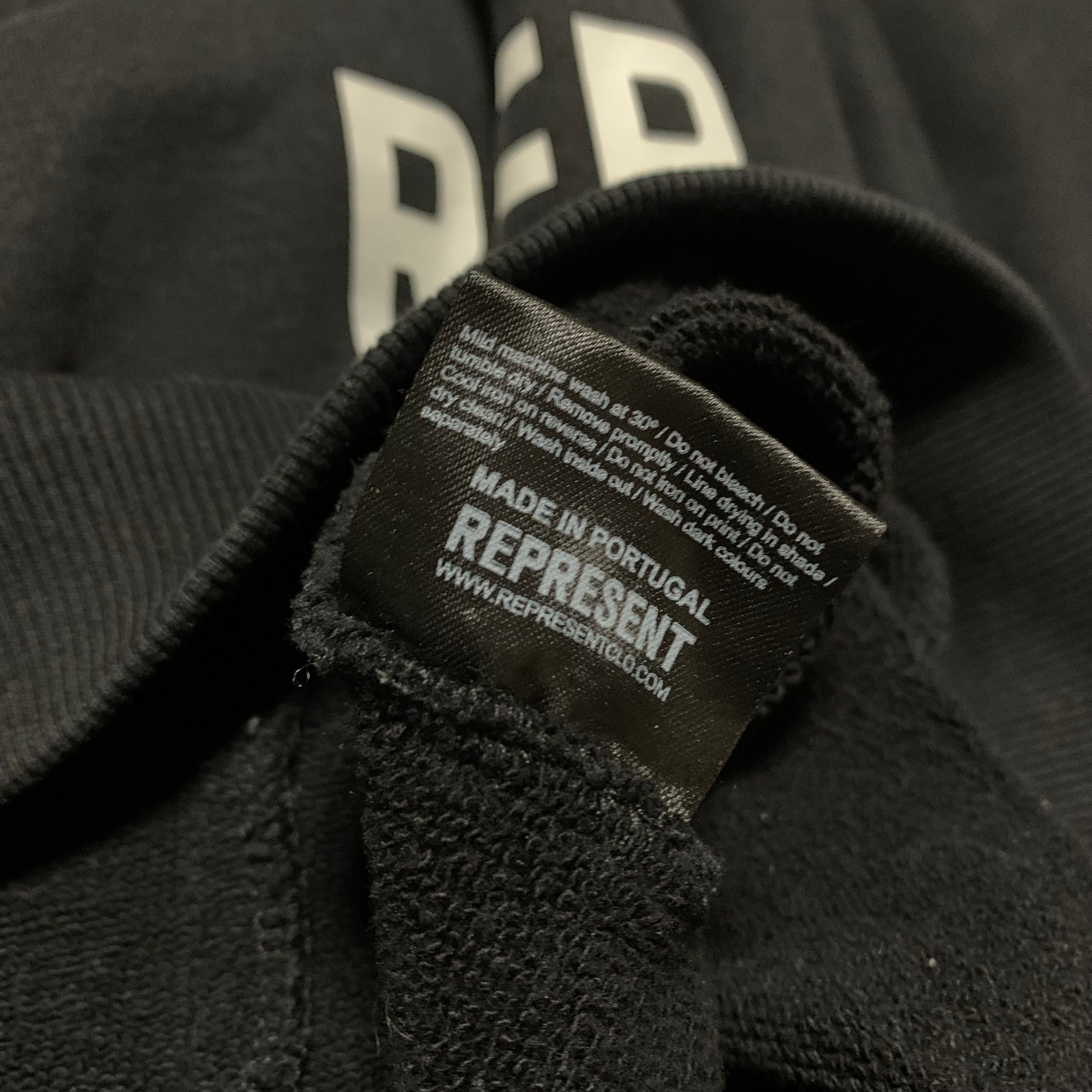 Represent Small Owners Club Full Zip Black Hoodie
