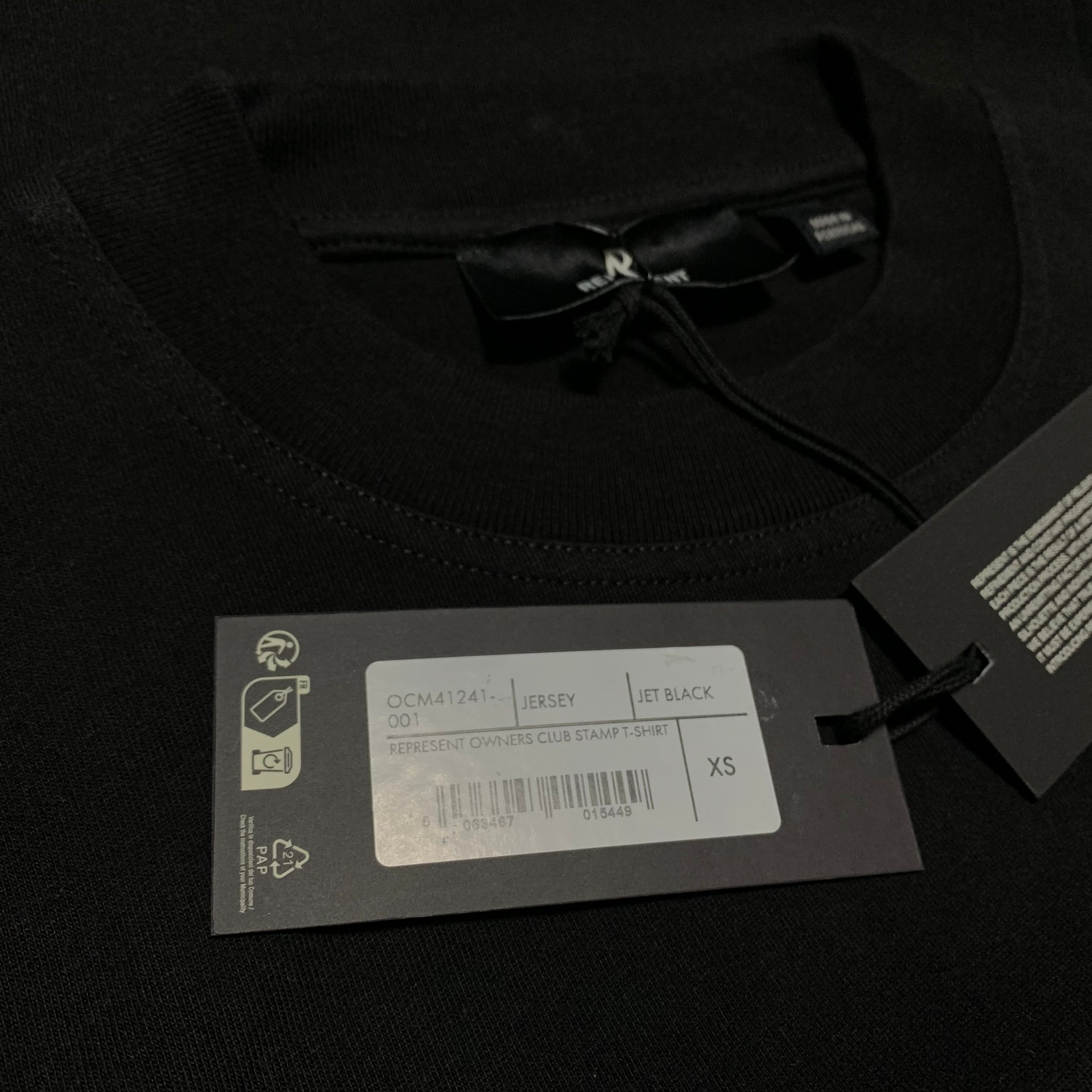 Represent XS Owners Club Stamp Jet Black Tee
