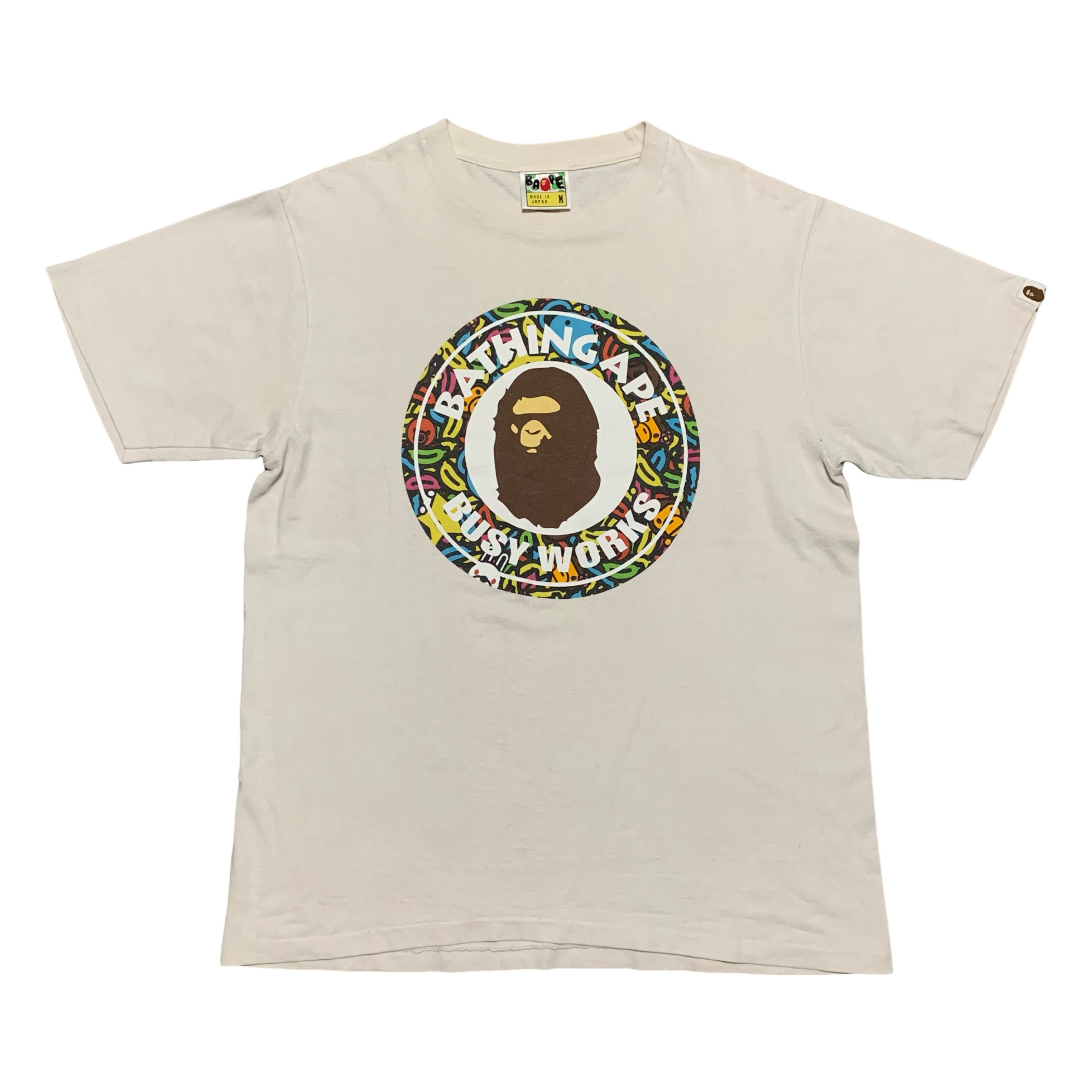 Bape Medium Baby Milo Busy Works White Tee A Bathing Ape