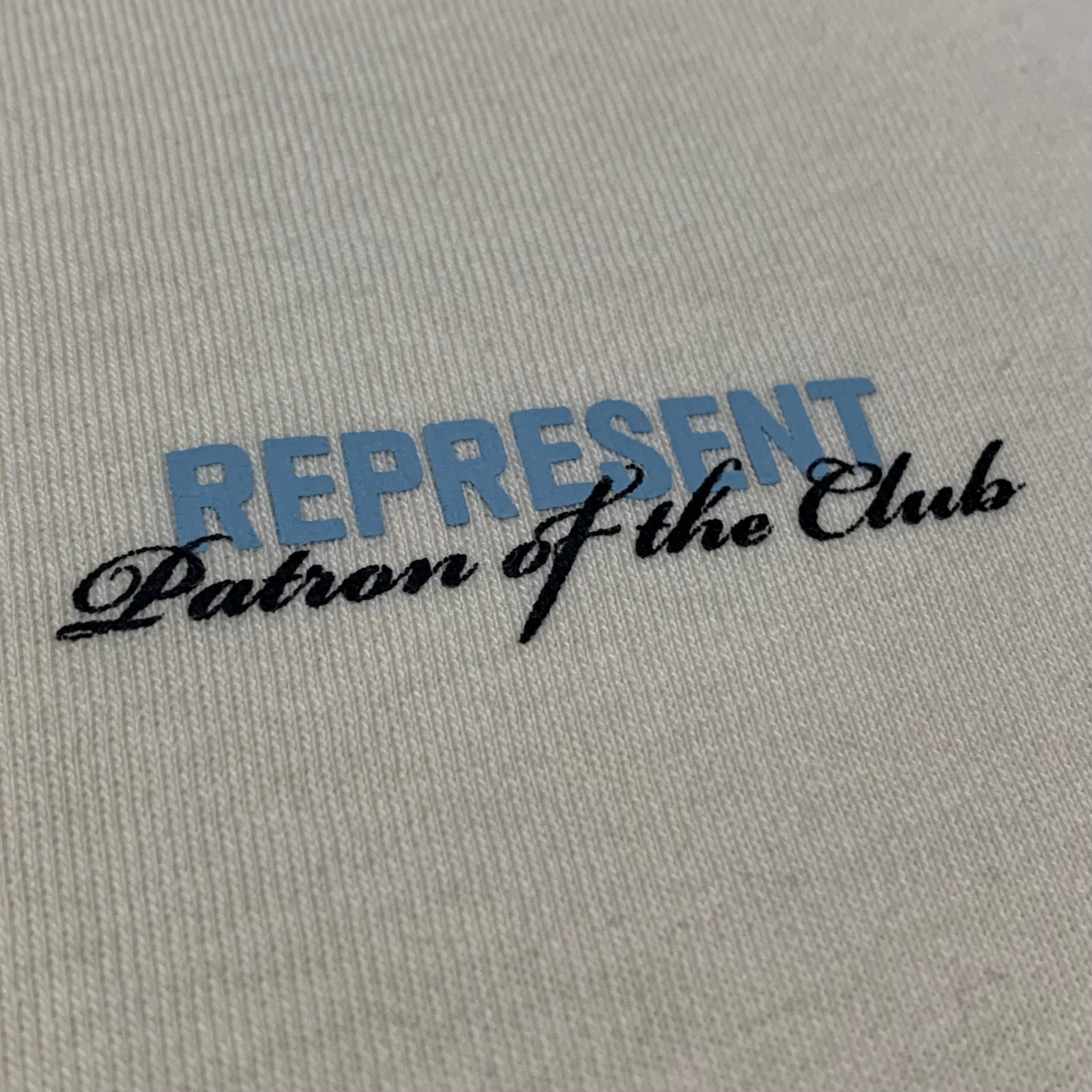 Represent Small Patron Of The Club Cream White Tee 2023