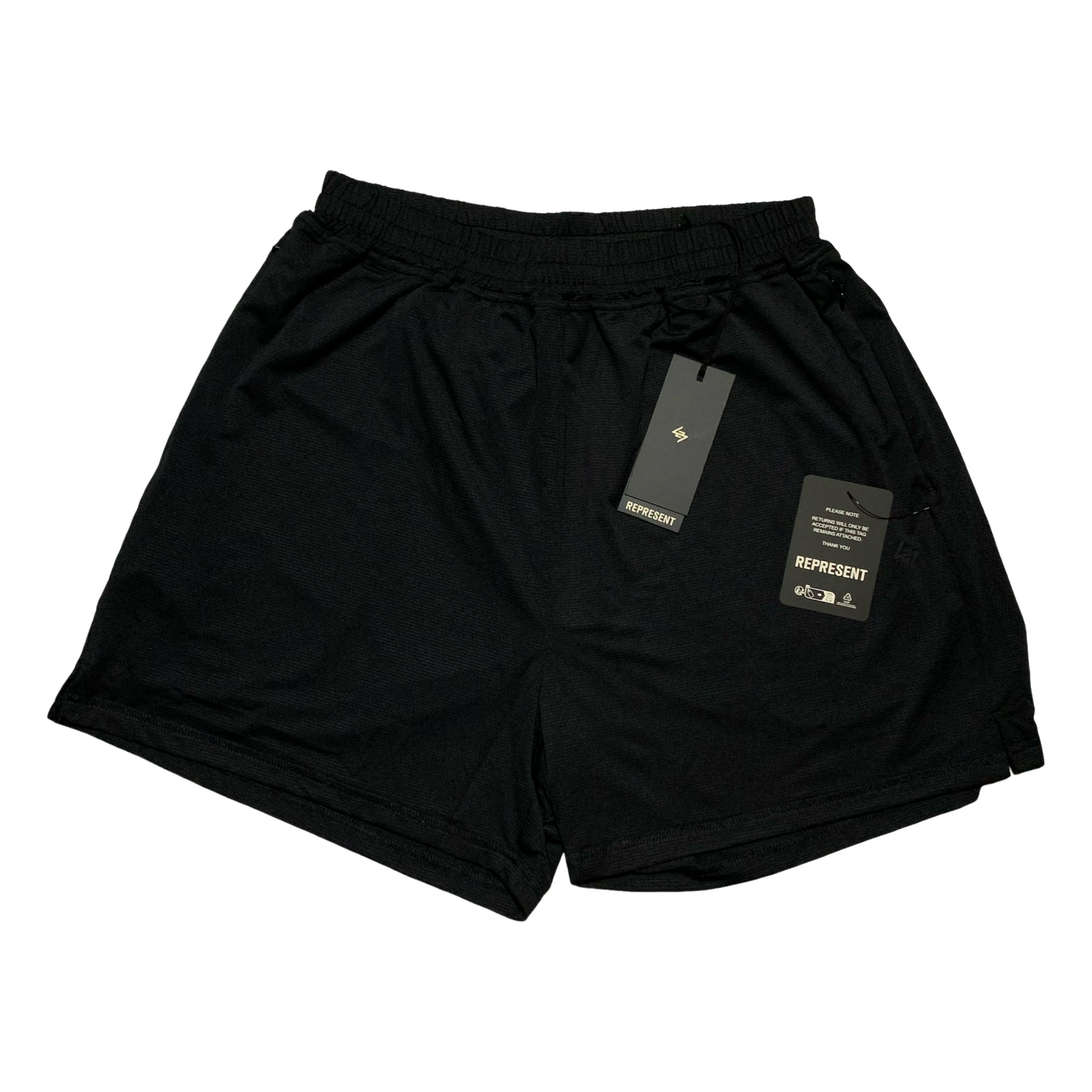 Represent Small Shorts 247 DNA Mesh Black Shorts Bottoms