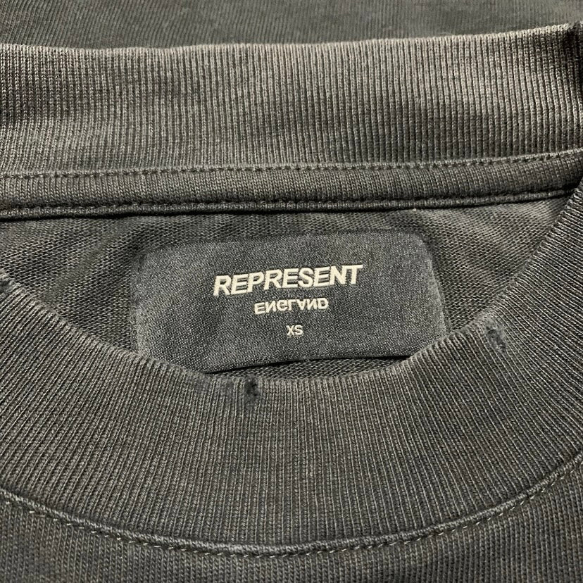 Represent XS England Graphic Vintage Black Tee