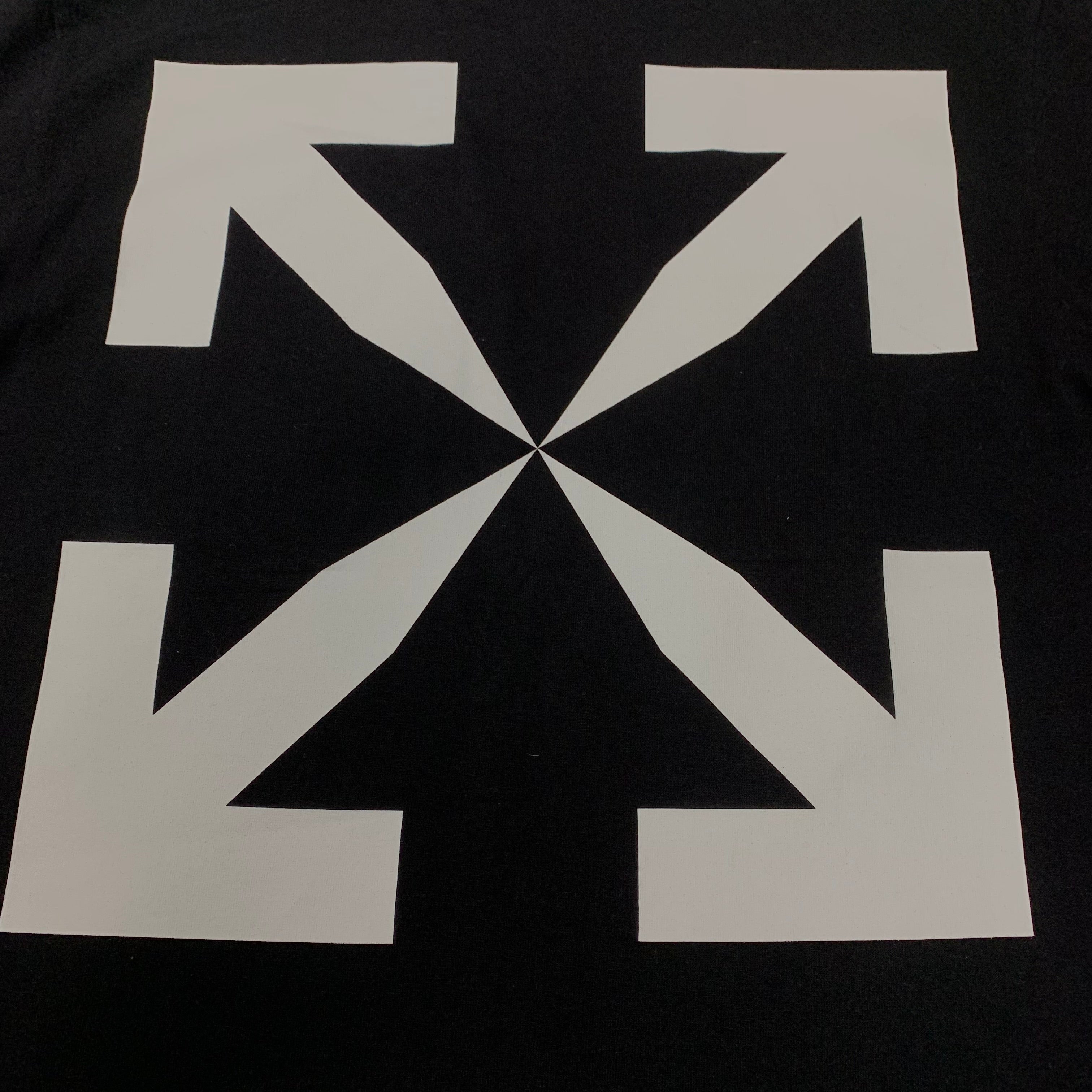 Off White Medium Tee Mona Lisa Arrows Black T-Shirt Virgil Abloh