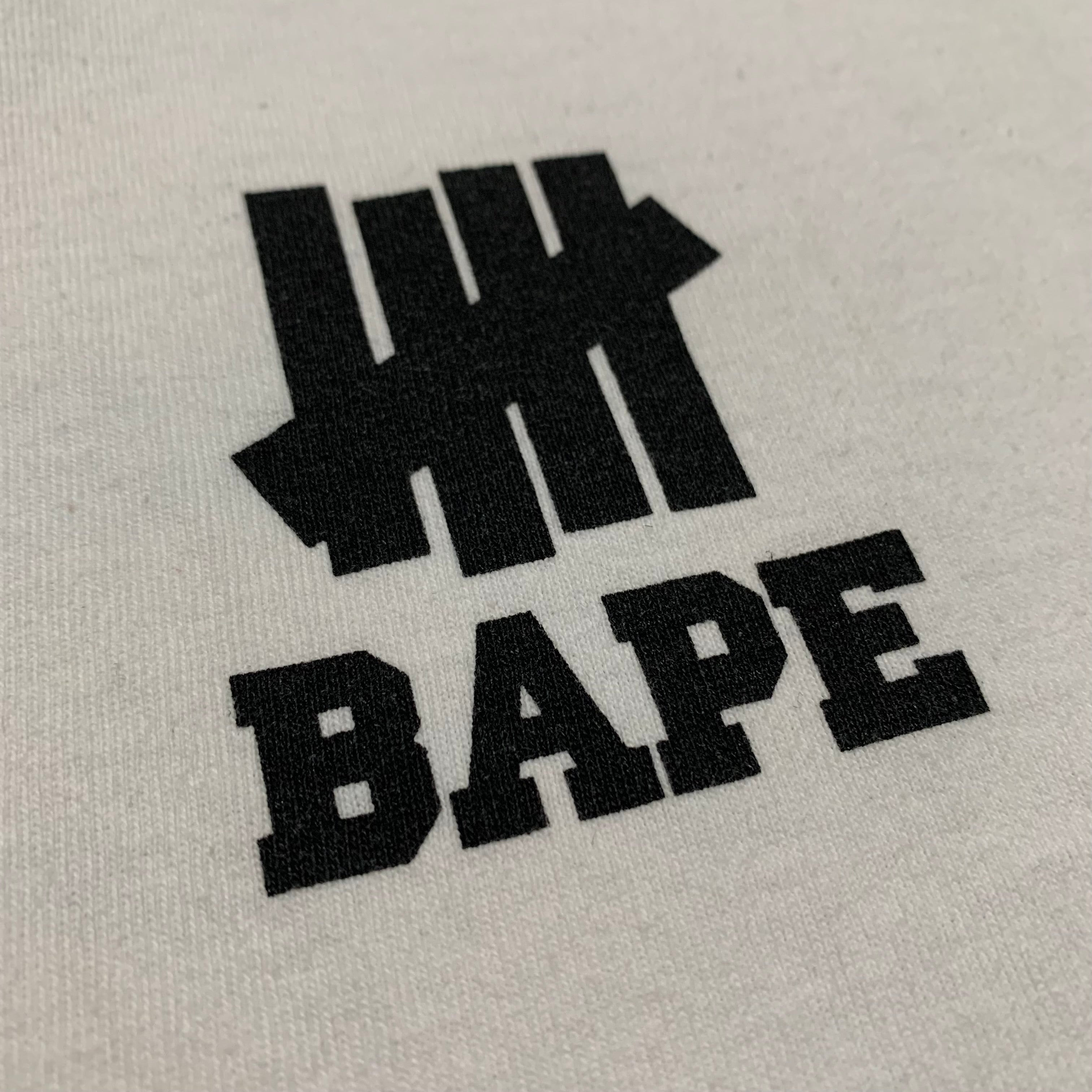 Bape x Undefeated Medium White Tee A Bathing Ape LA 2020