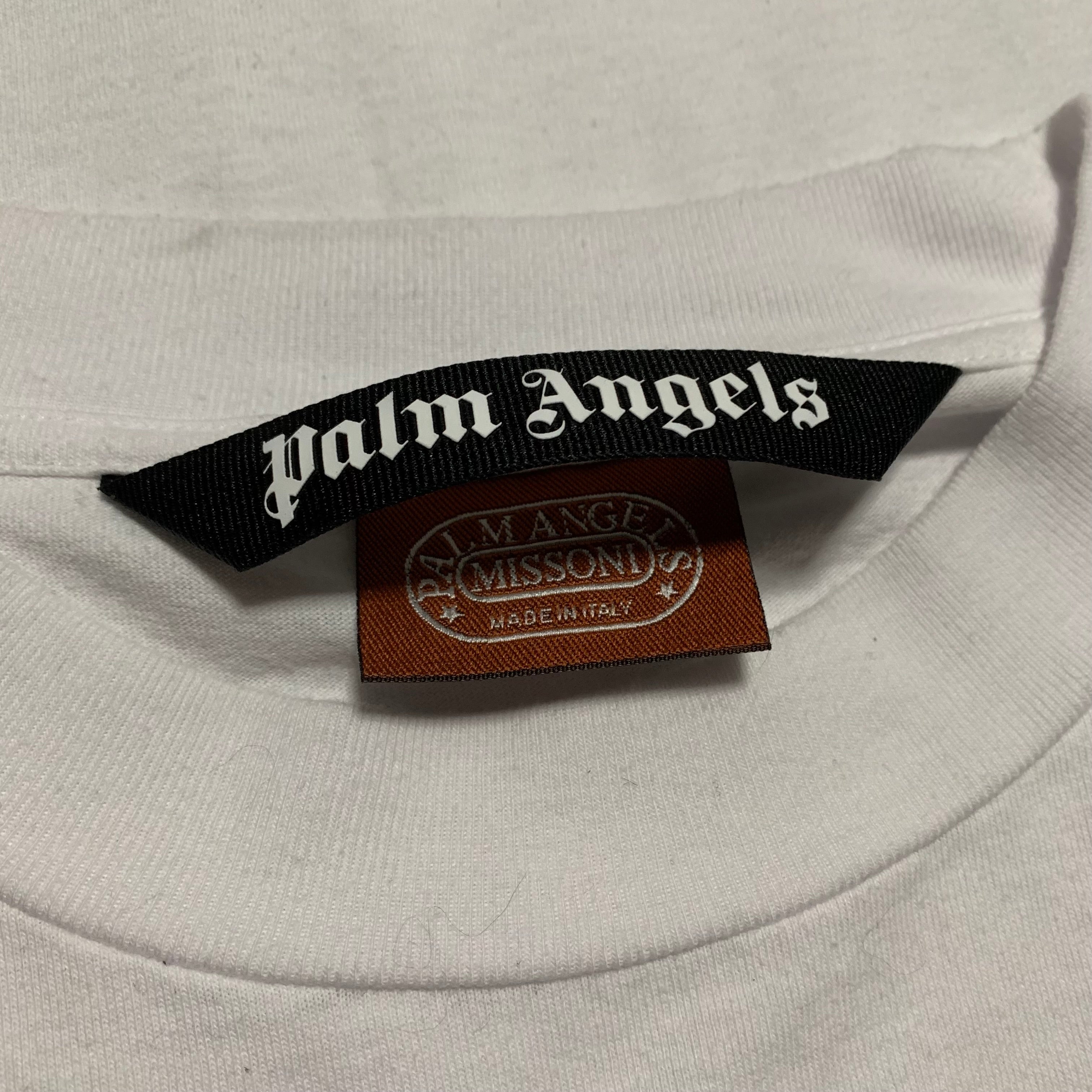 Palm Angels Medium Missoni Bear White Tee