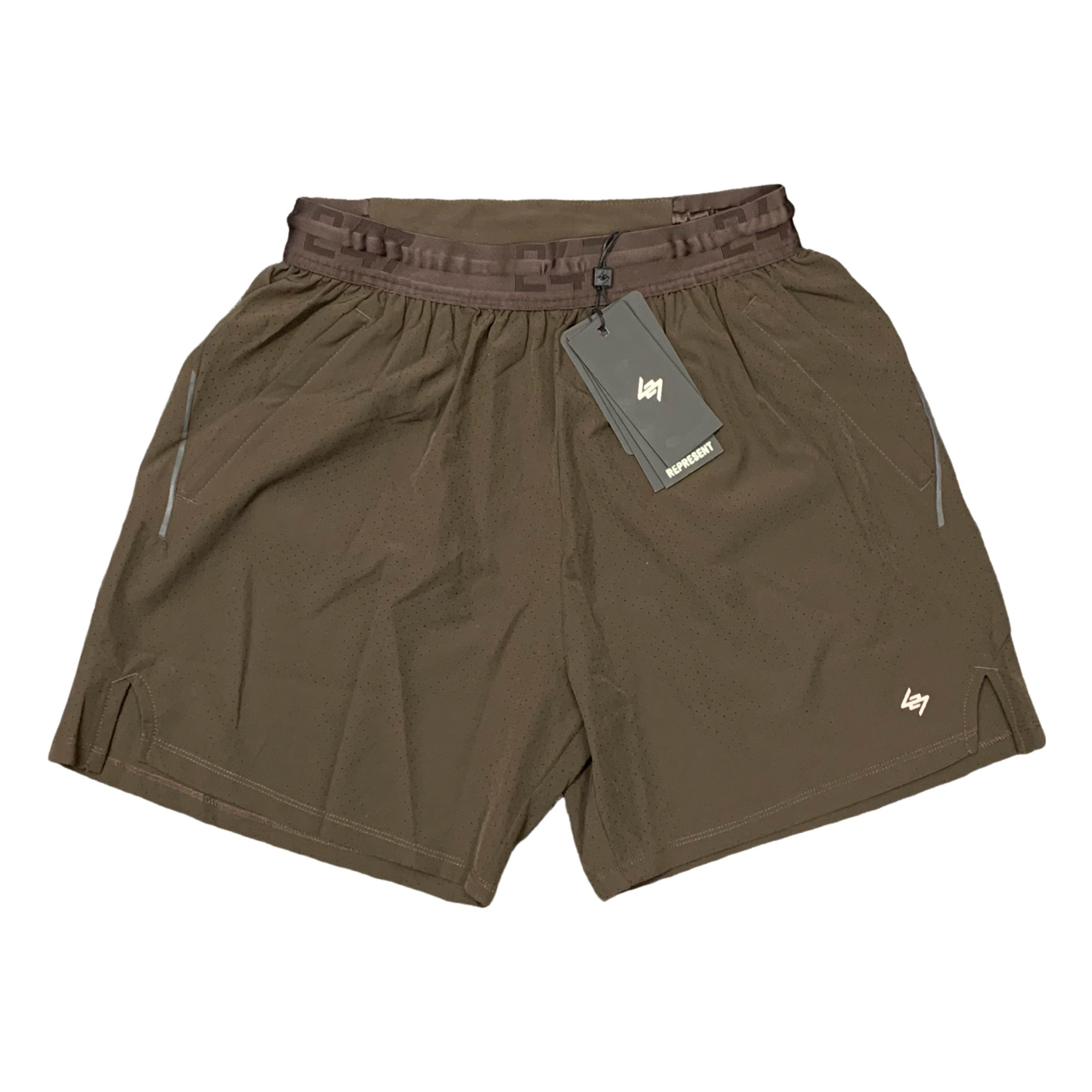 Represent Large Shorts 247 Trek Chocolate Brown Bottoms