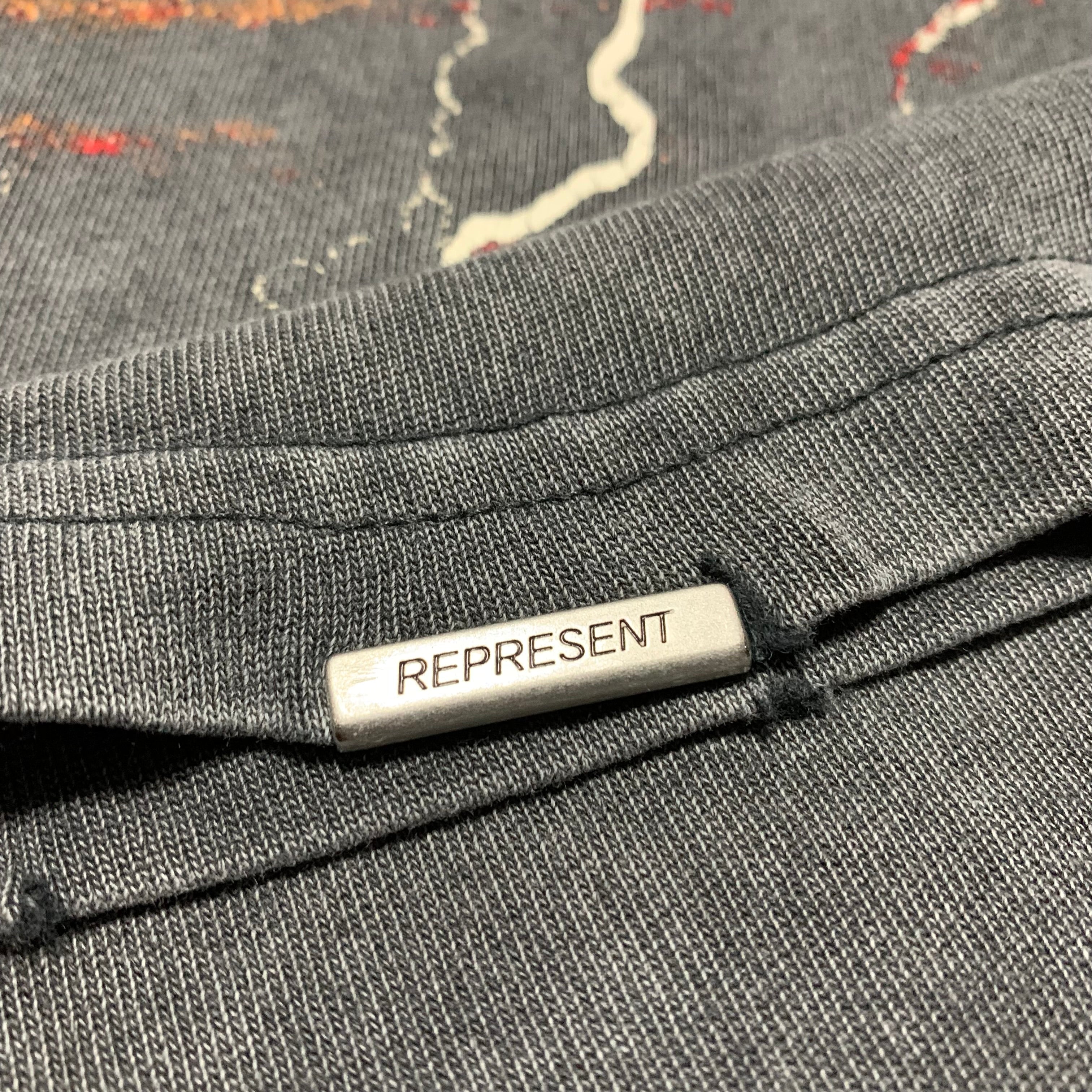 Represent Large Spirit Angel Vintage Grey Tee