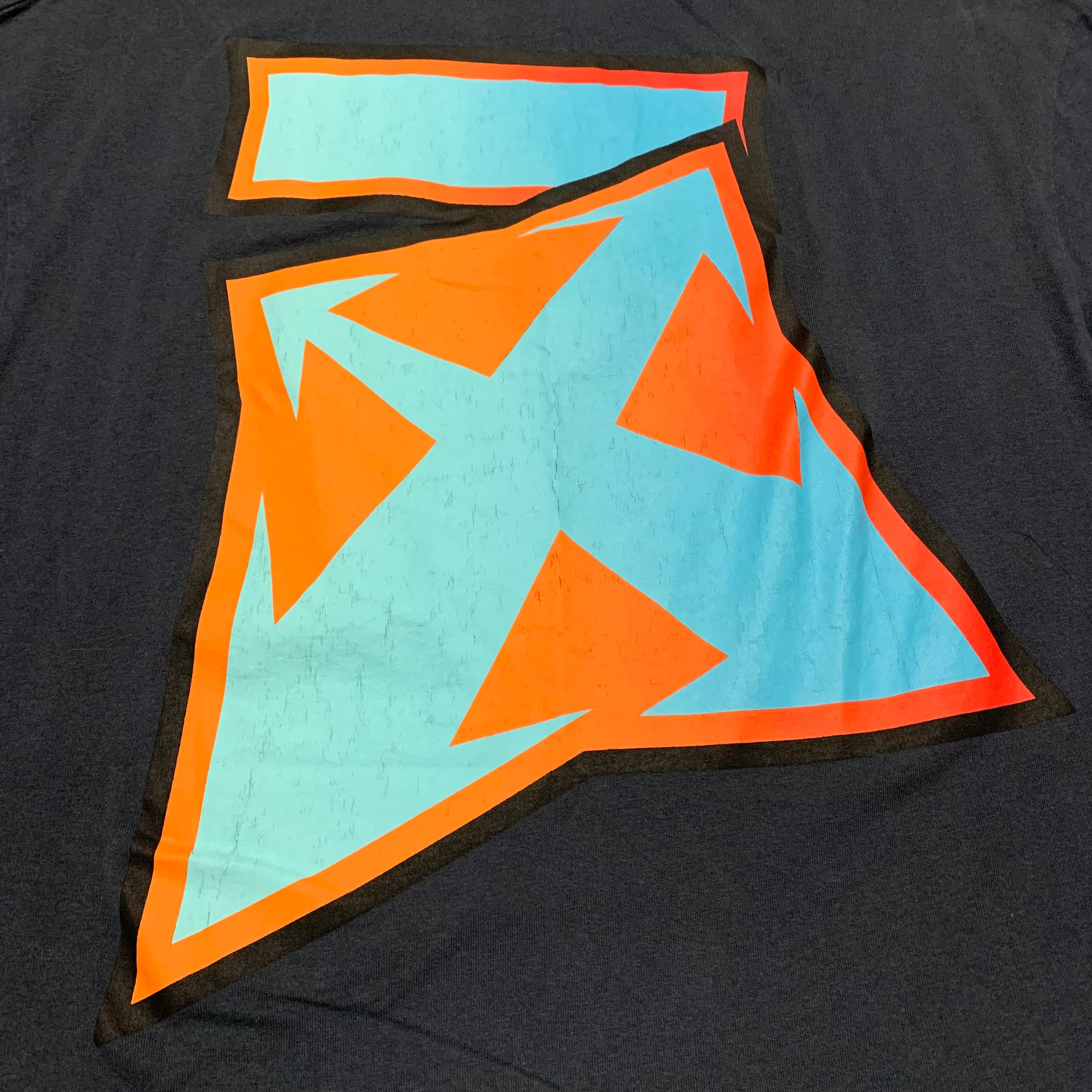 Off White Medium Lighting Arrows Blue Tee Virgil Abloh