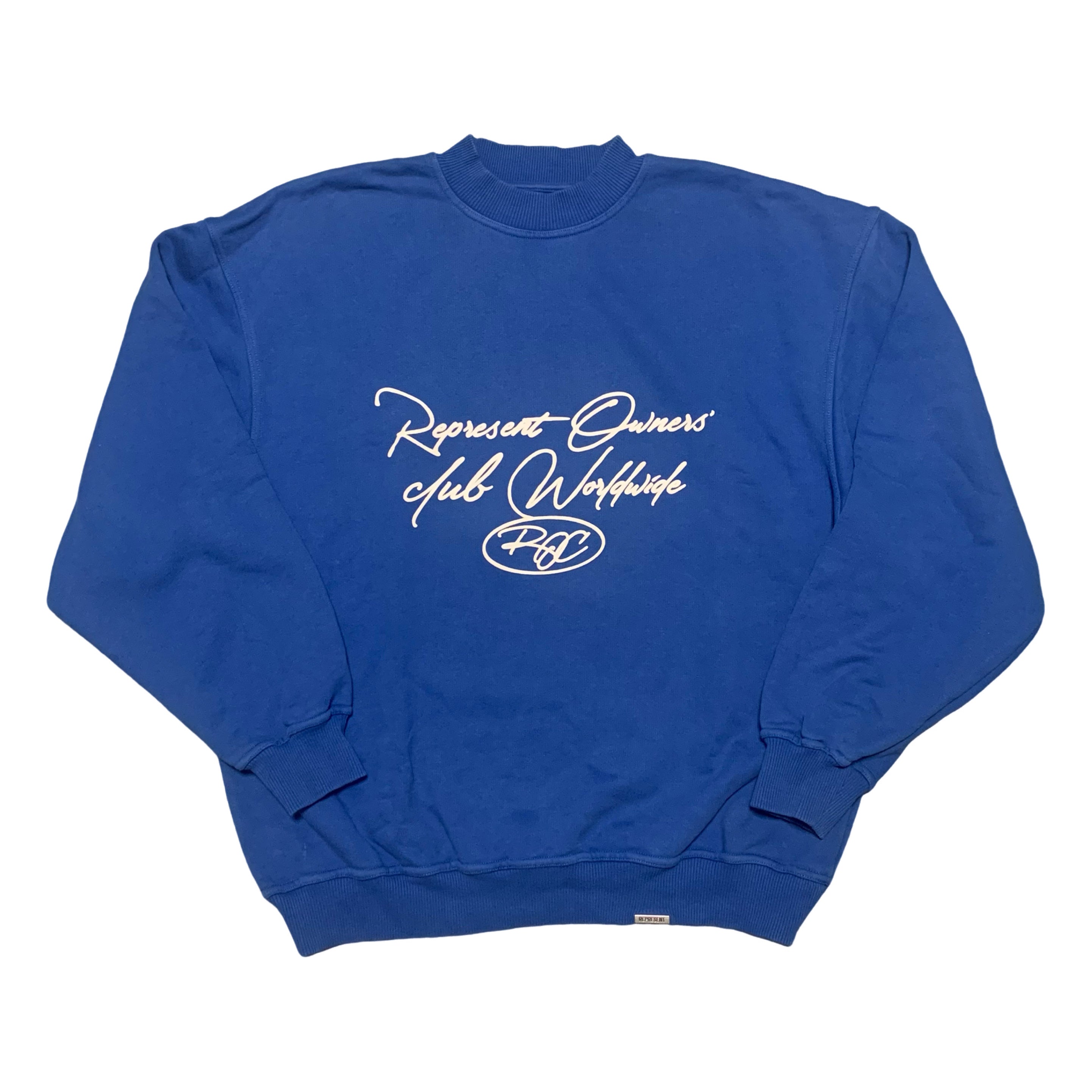 Represent Small Owners Club Worldwide Blue Sweater Sweatshirt Crewneck