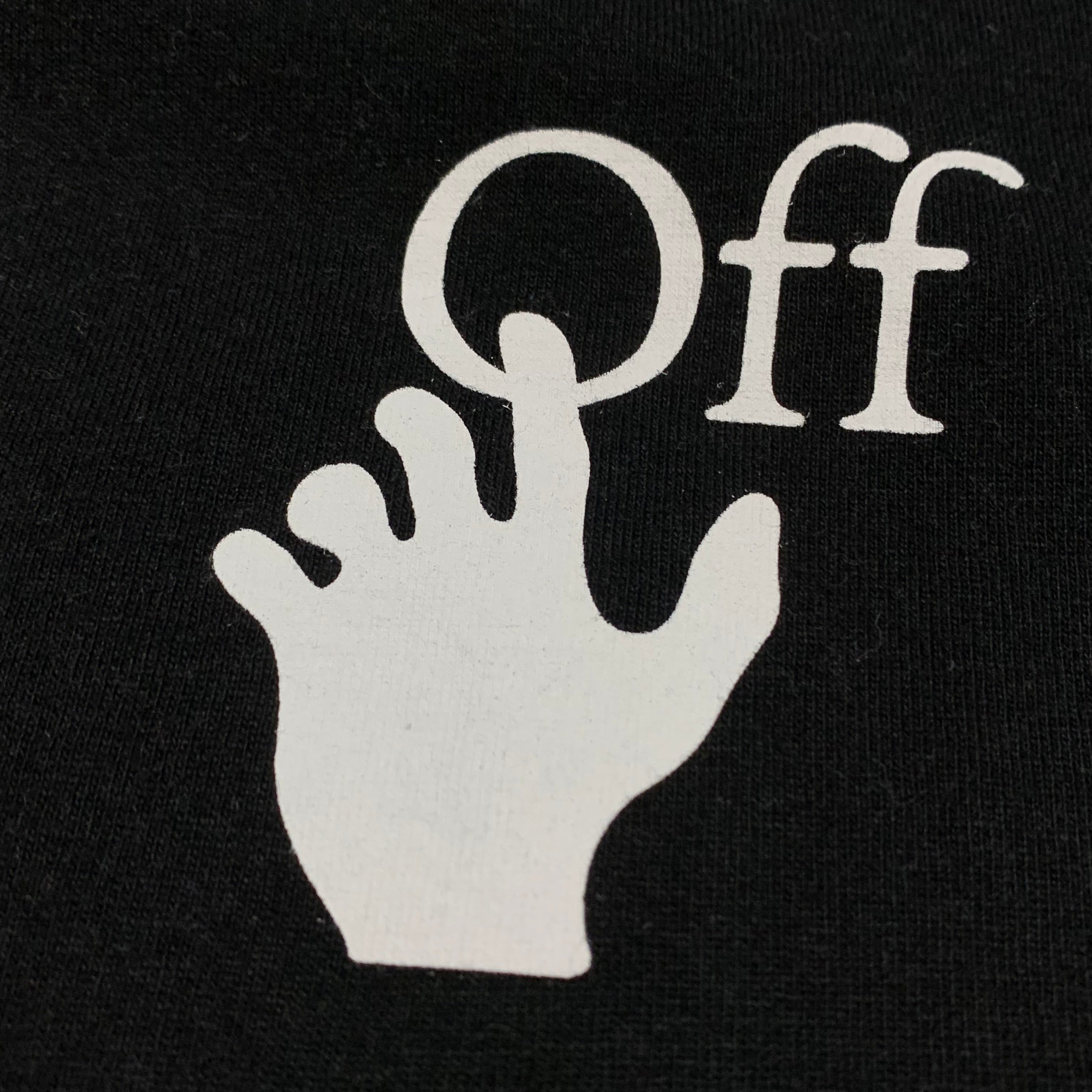 Off White Small Caravaggio Graphic Black Tee Virgil Abloh