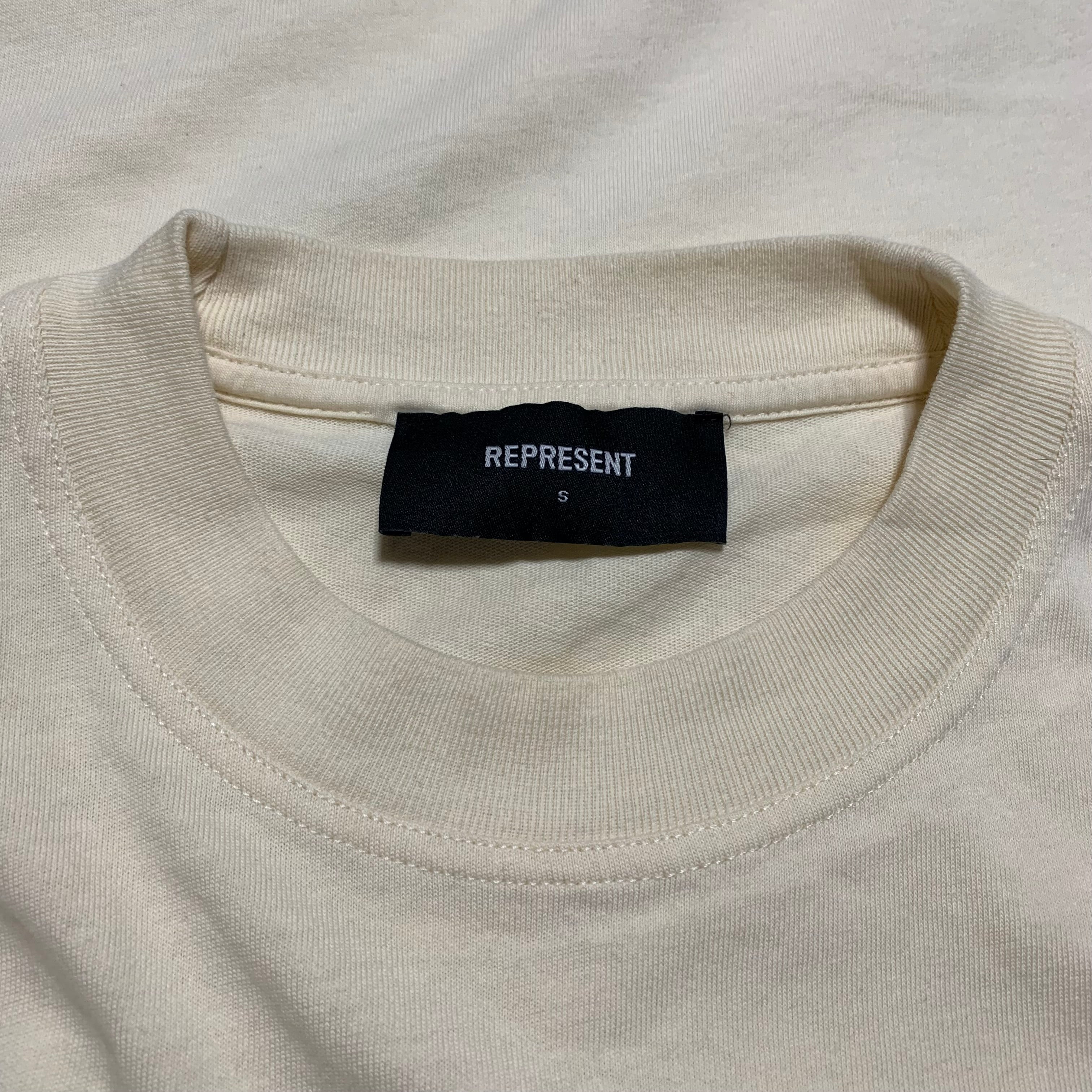 Represent Small Patron Of The Club Cream White Tee 2023