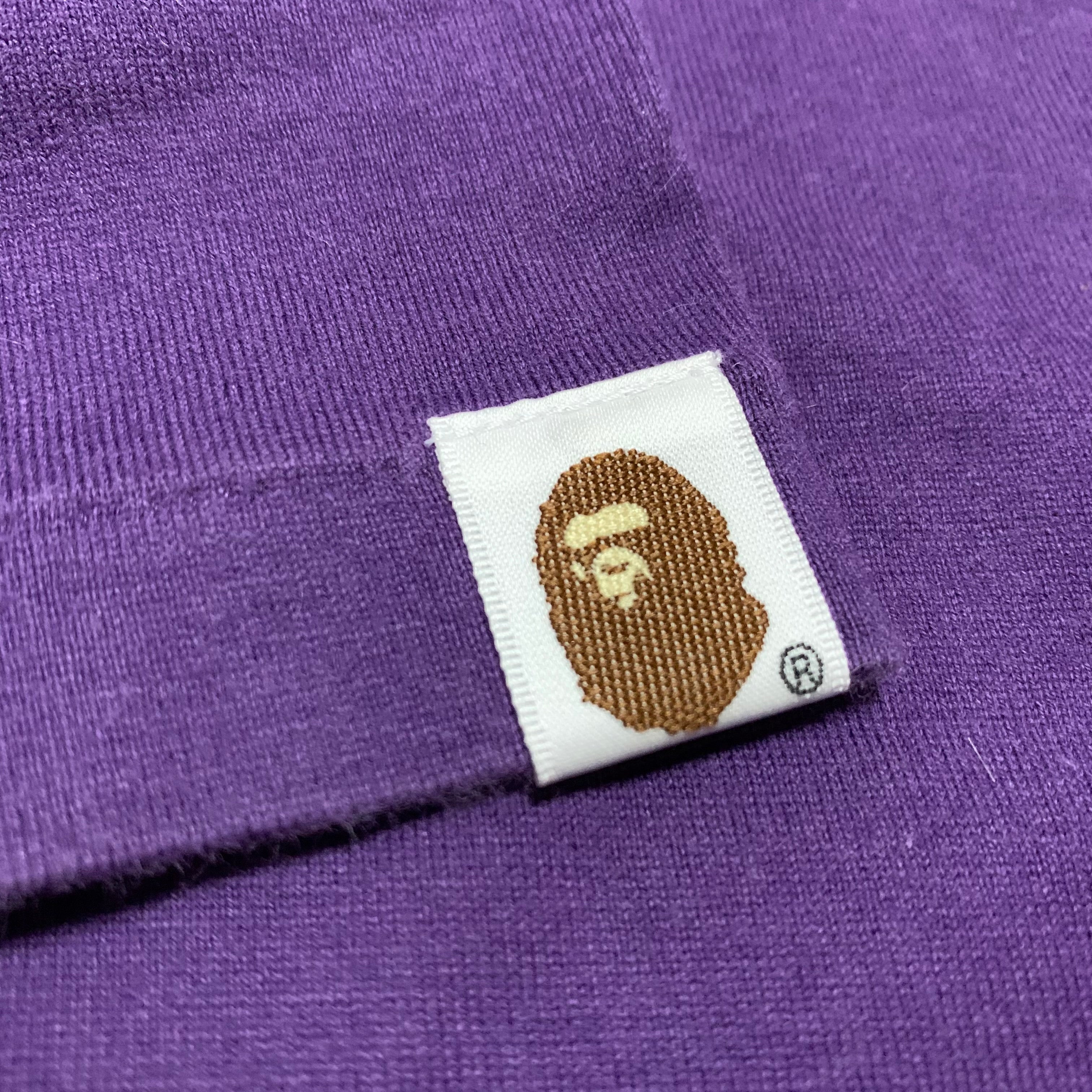 Bape Medium Purple Tee A Bathing Ape Vintage 2007