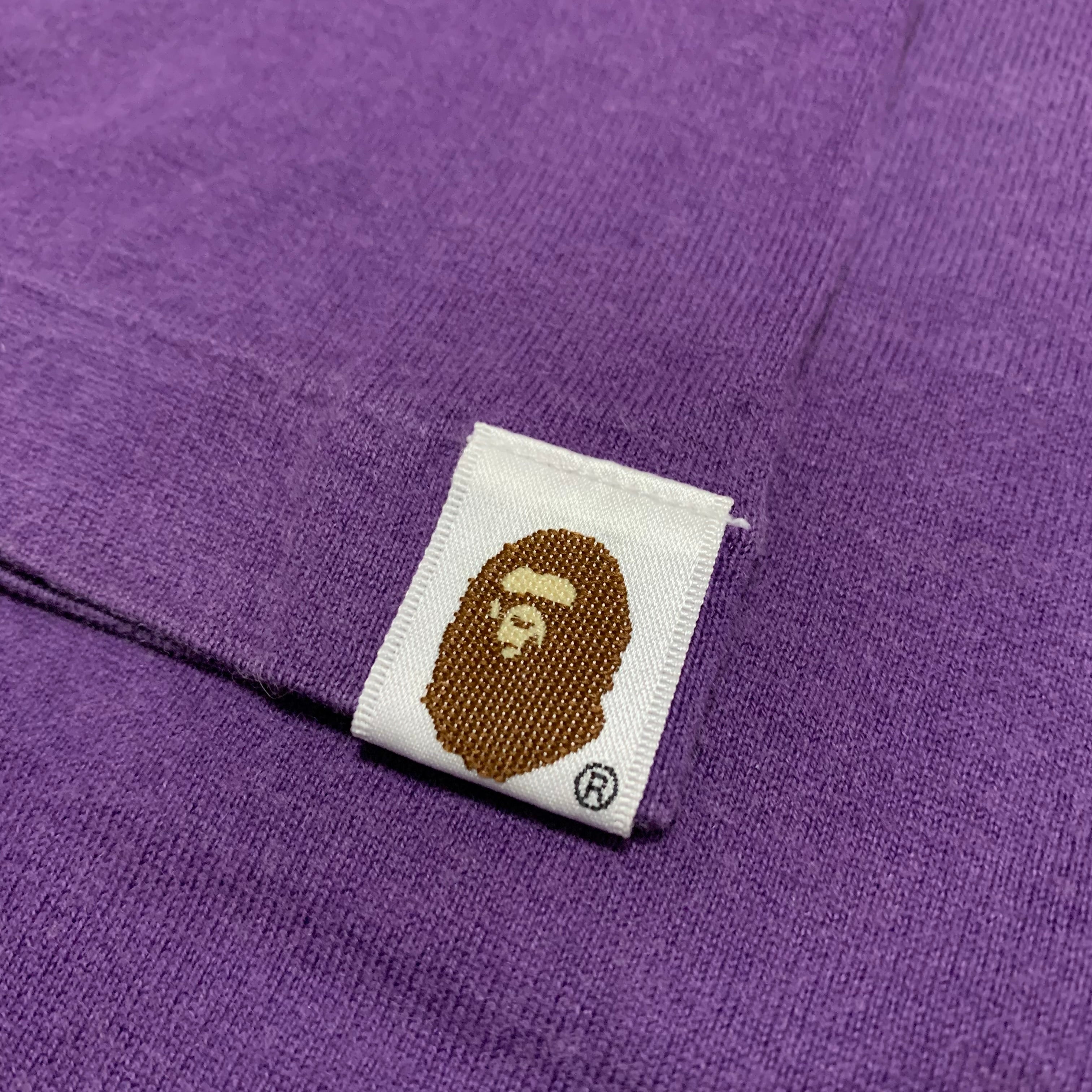 Bape Medium Purple A Bathing Ape Tee Vintage OG