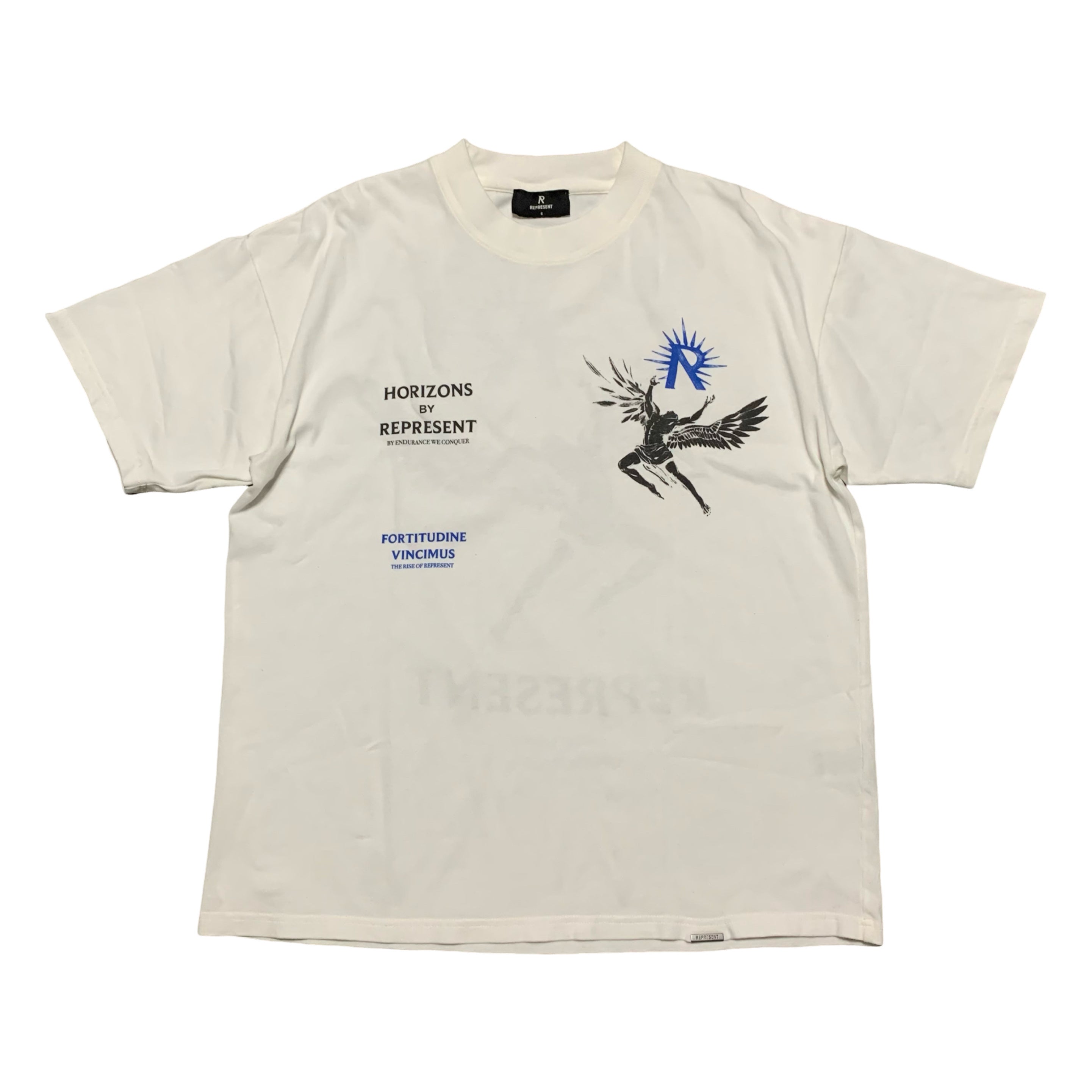 Represent Small Icarus Flat White Tee Horizons