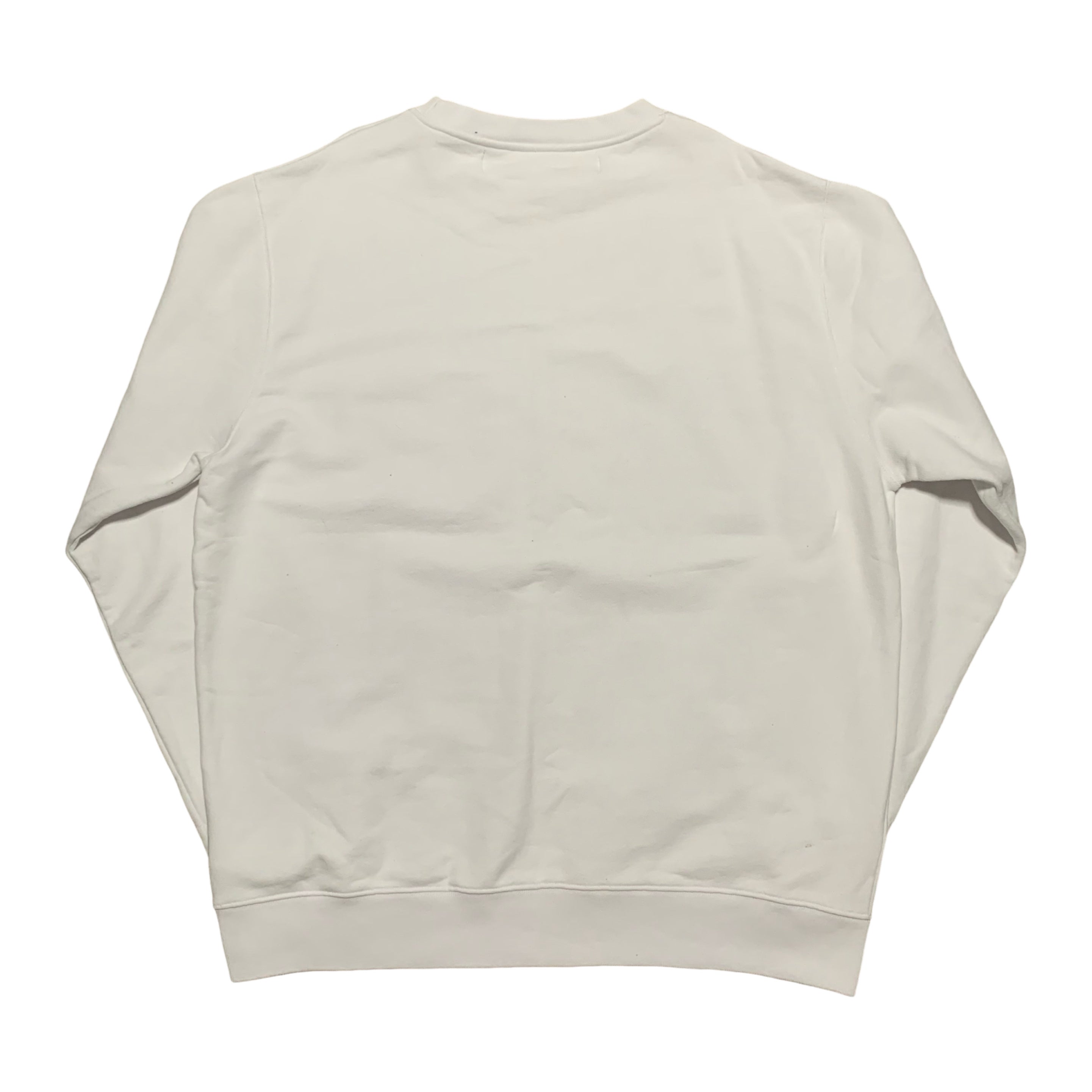 Off White Large 'Logo' White Sweatshirt Crewneck Virgil Abloh