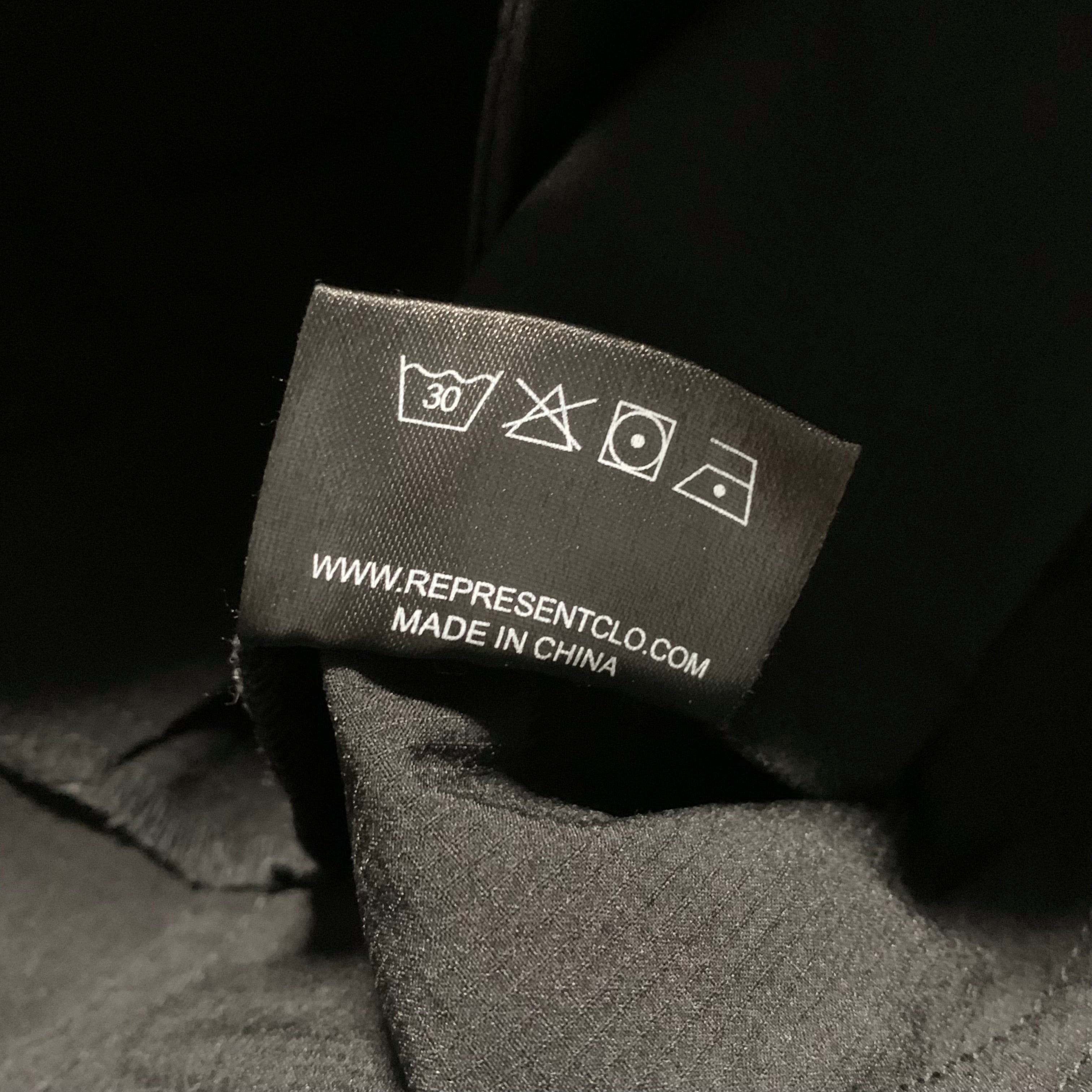 Represent Small Black 247 Track Pant Bottoms