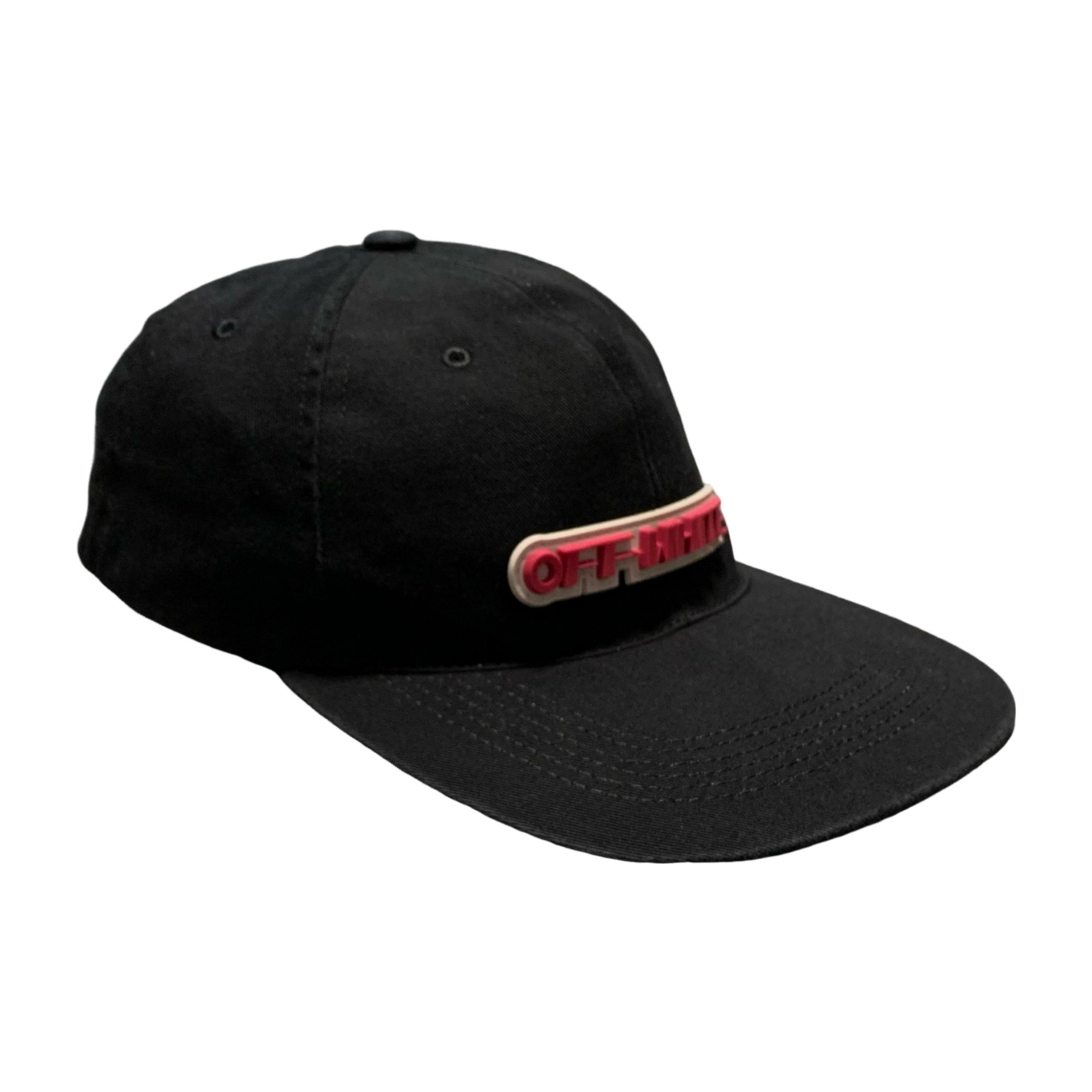 Off White Cap Baseball Cap Black Logo Graphic Virgil Abloh