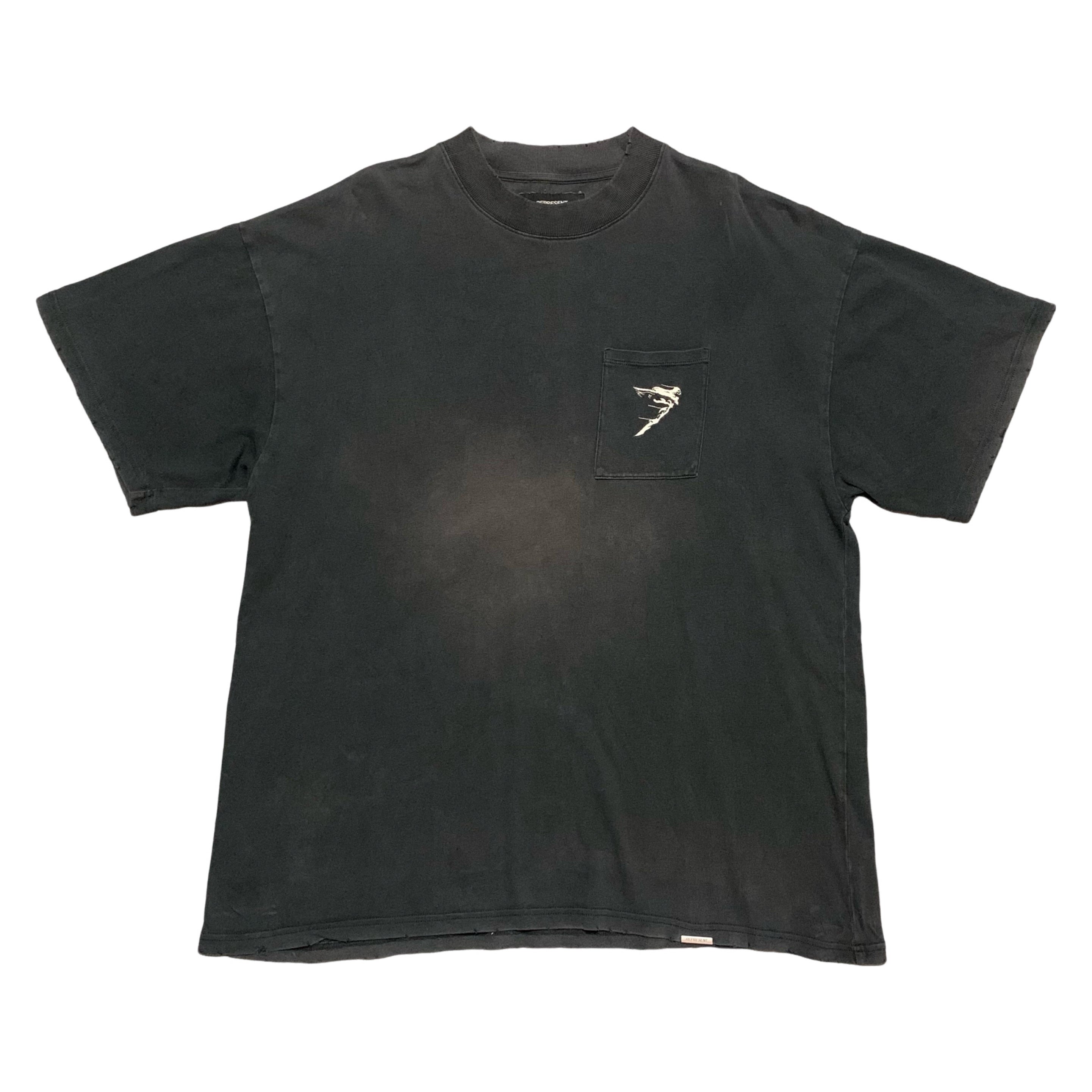 Represent Medium Fallen Spirit Trophy Pocket Tee Vintage Black