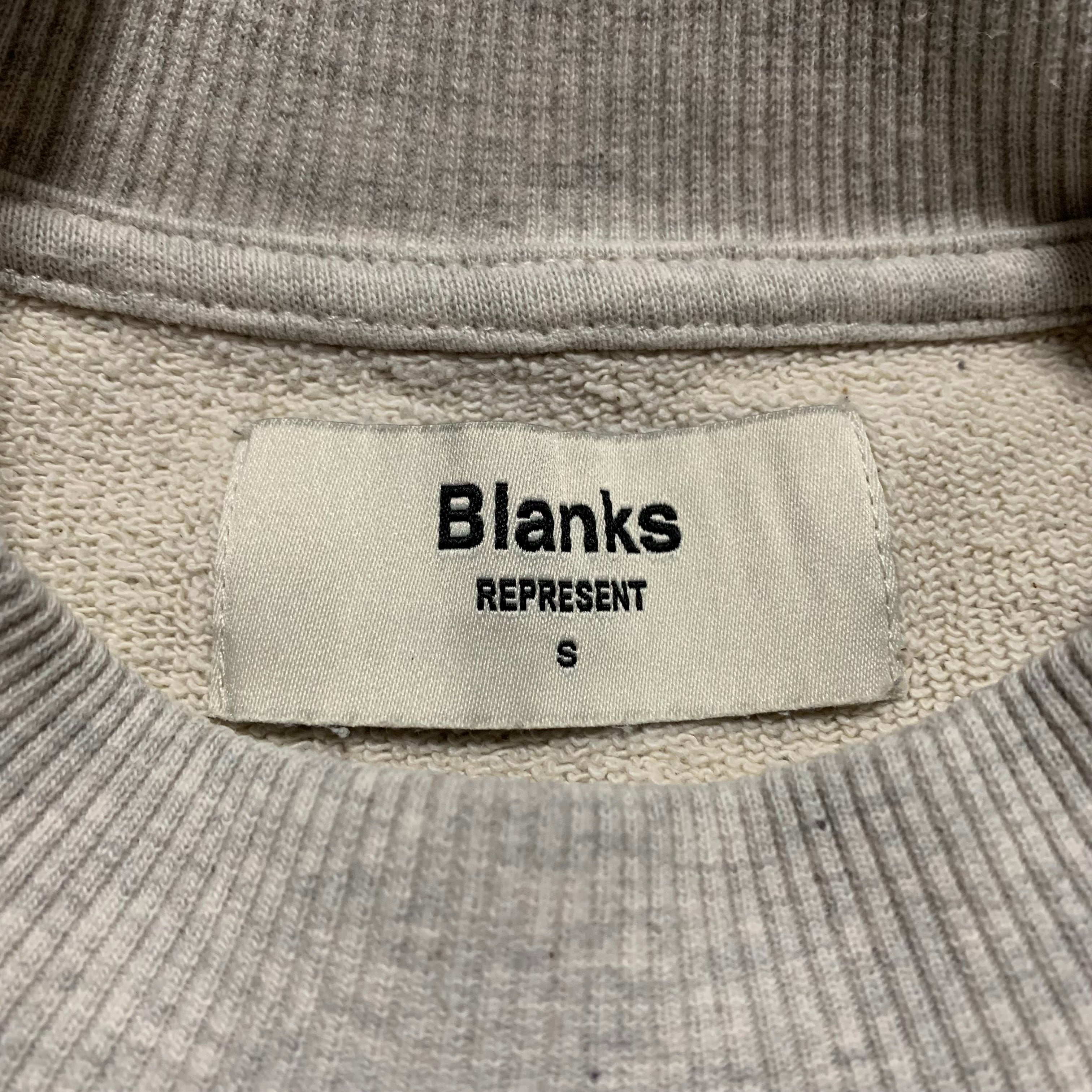 Represent Small Blanks Sweater Sweatshirt Crewneck Marl Grey