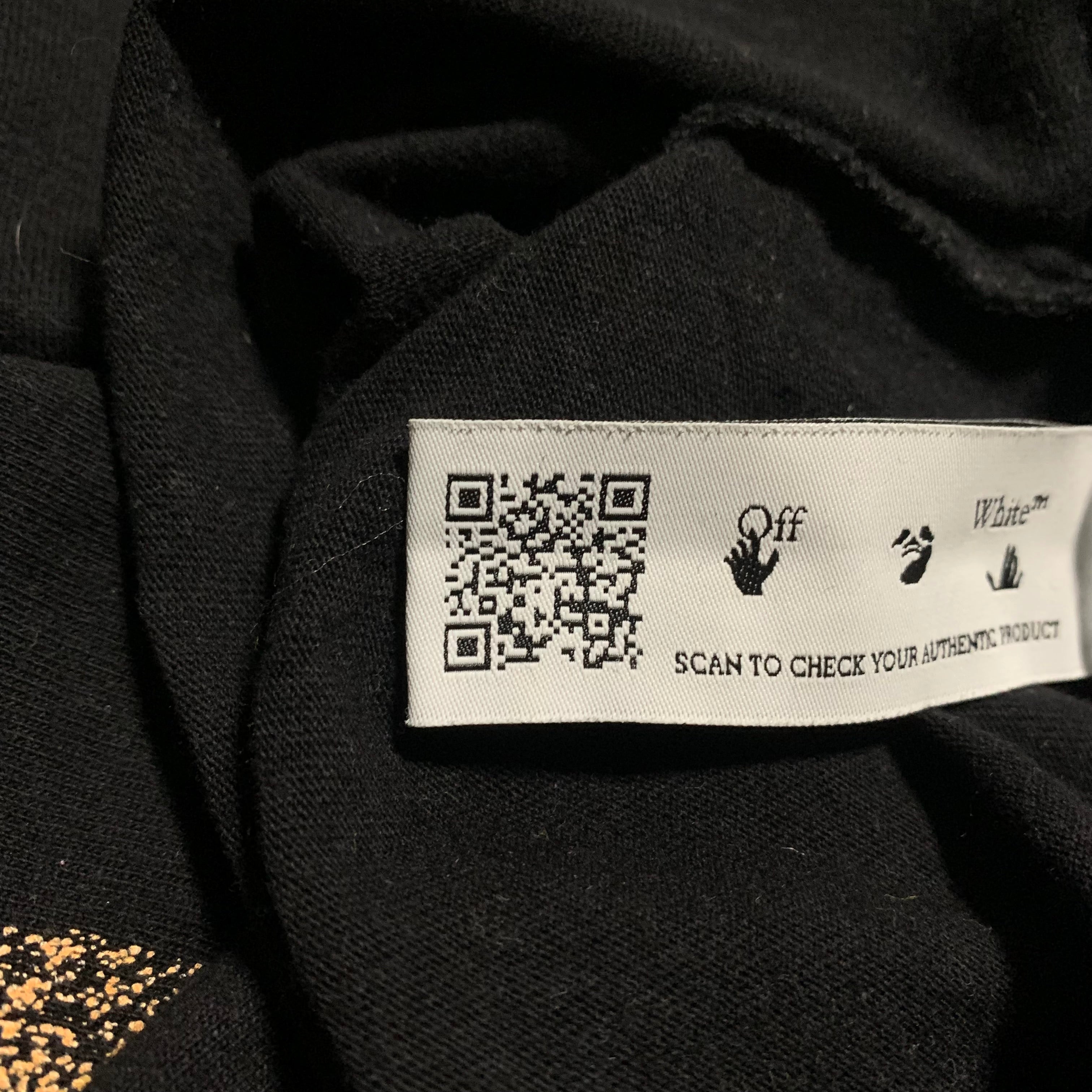 Off White Small Degrade Arrows Black Long Sleeve Tee Virgil Abloh