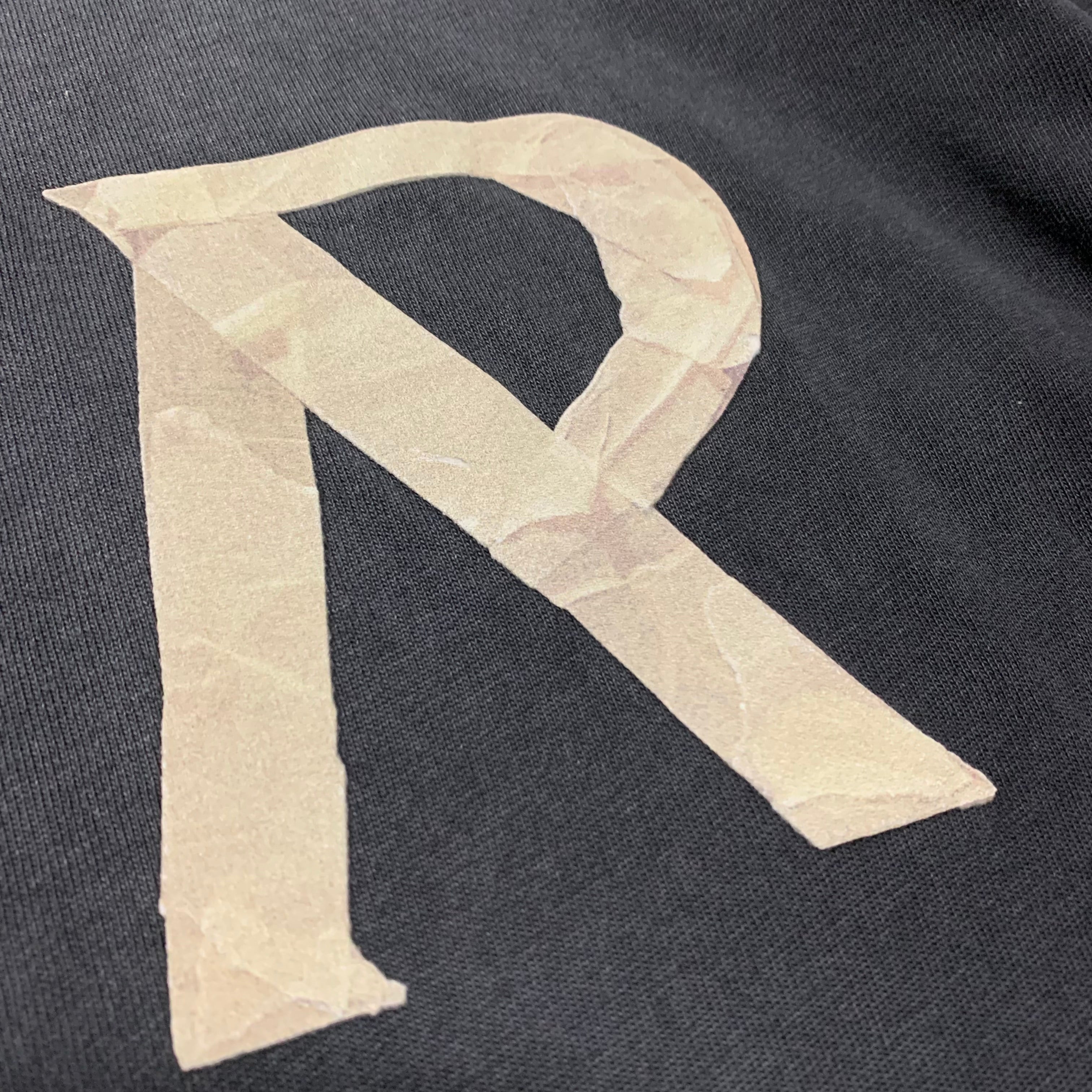 Represent XS Masking Tape Stained Black Tee