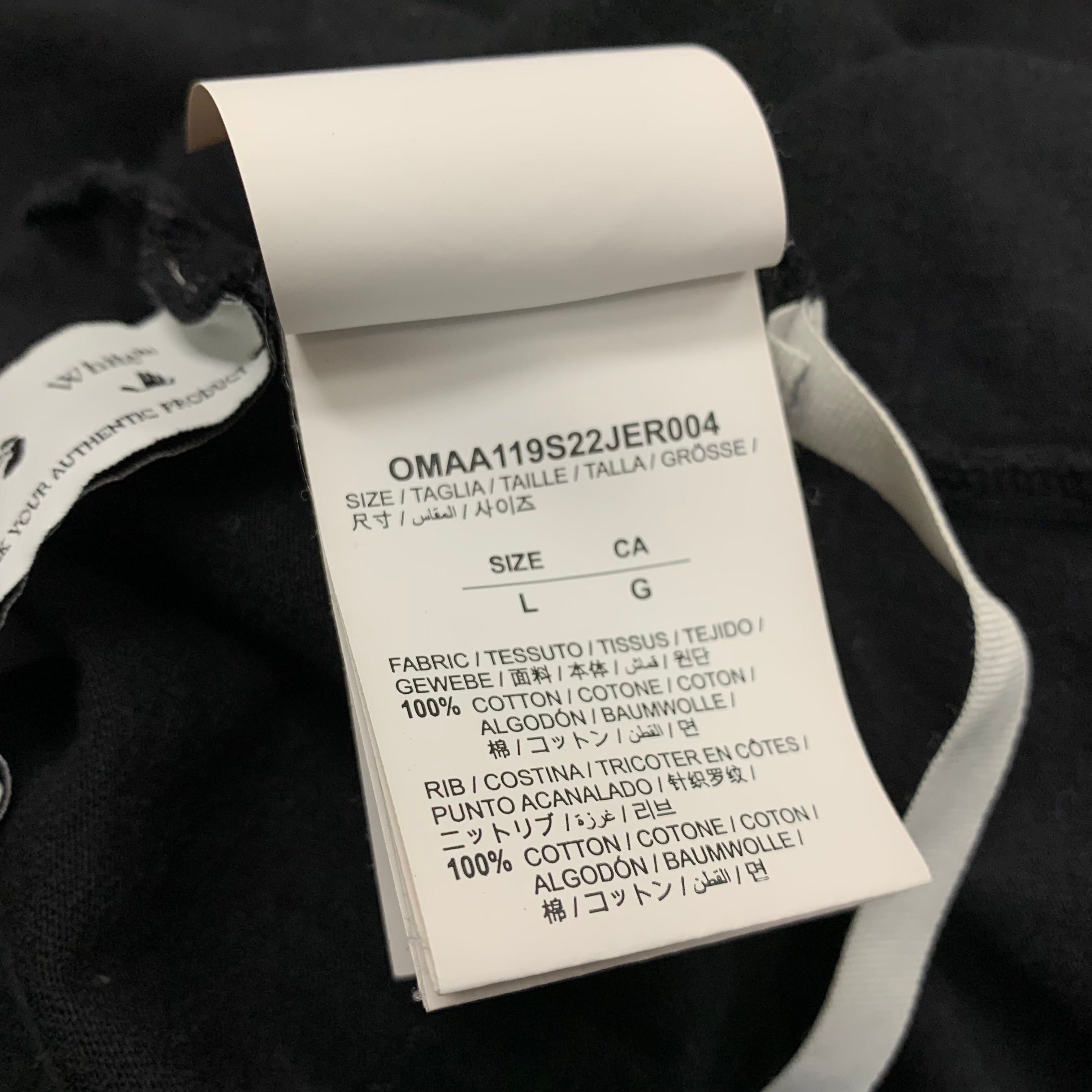 Off White Large Tee Caravaggio Graphic Black T-Shirt Virgil Abloh