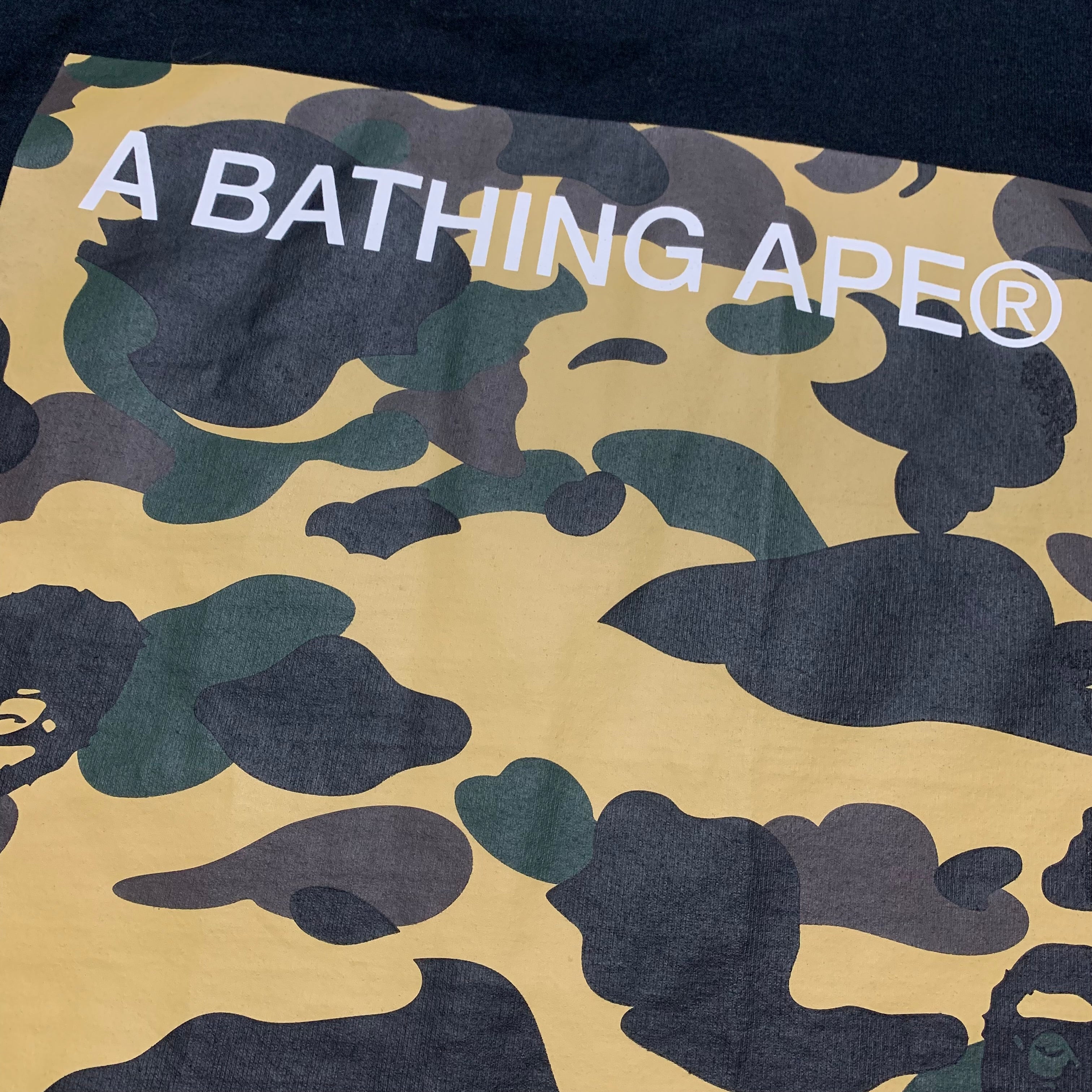 Bape Small 1st Camo Graphic Black Tee A Bathing Ape