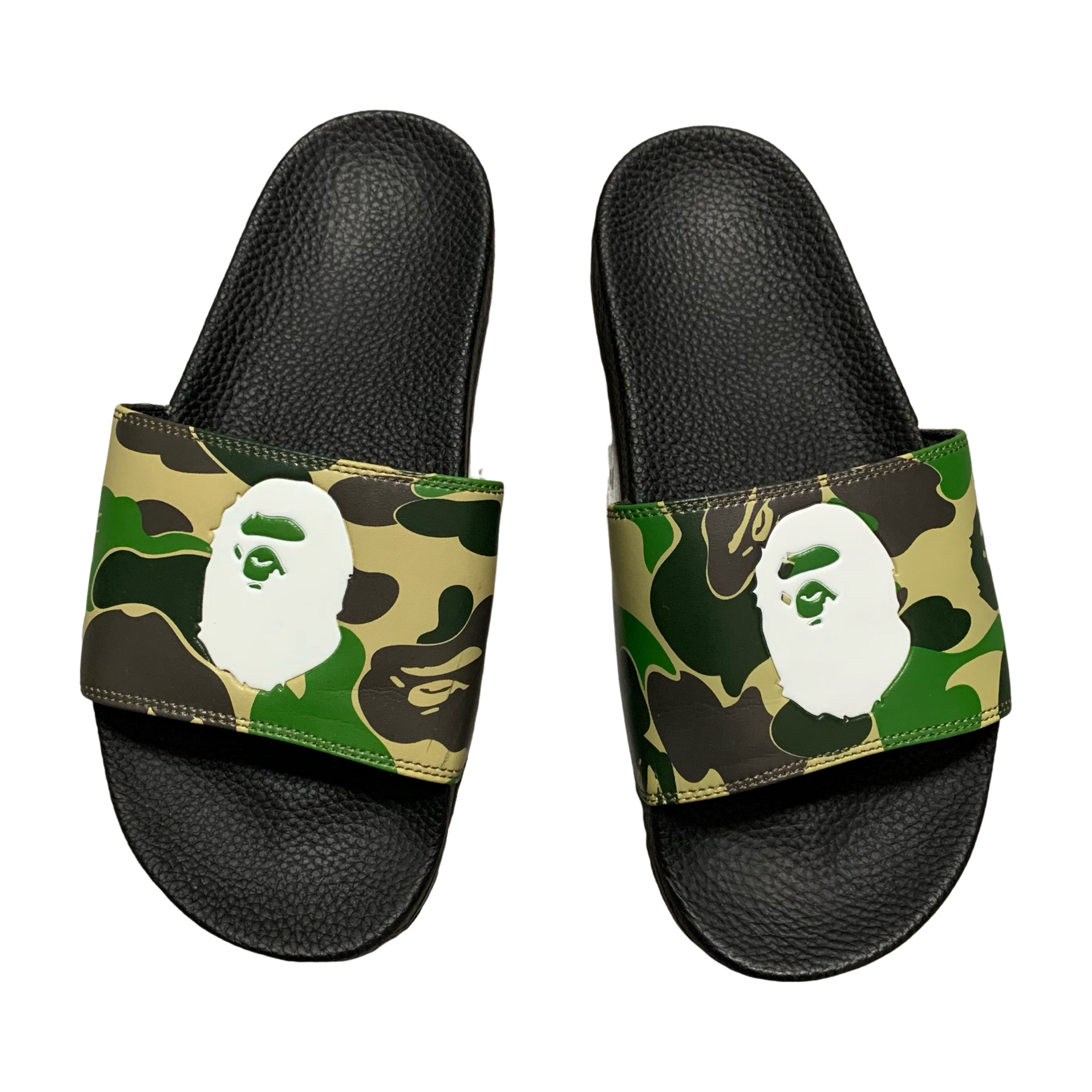 Bape Sliders ABC Camo A Bathing Ape Head UK 6.5