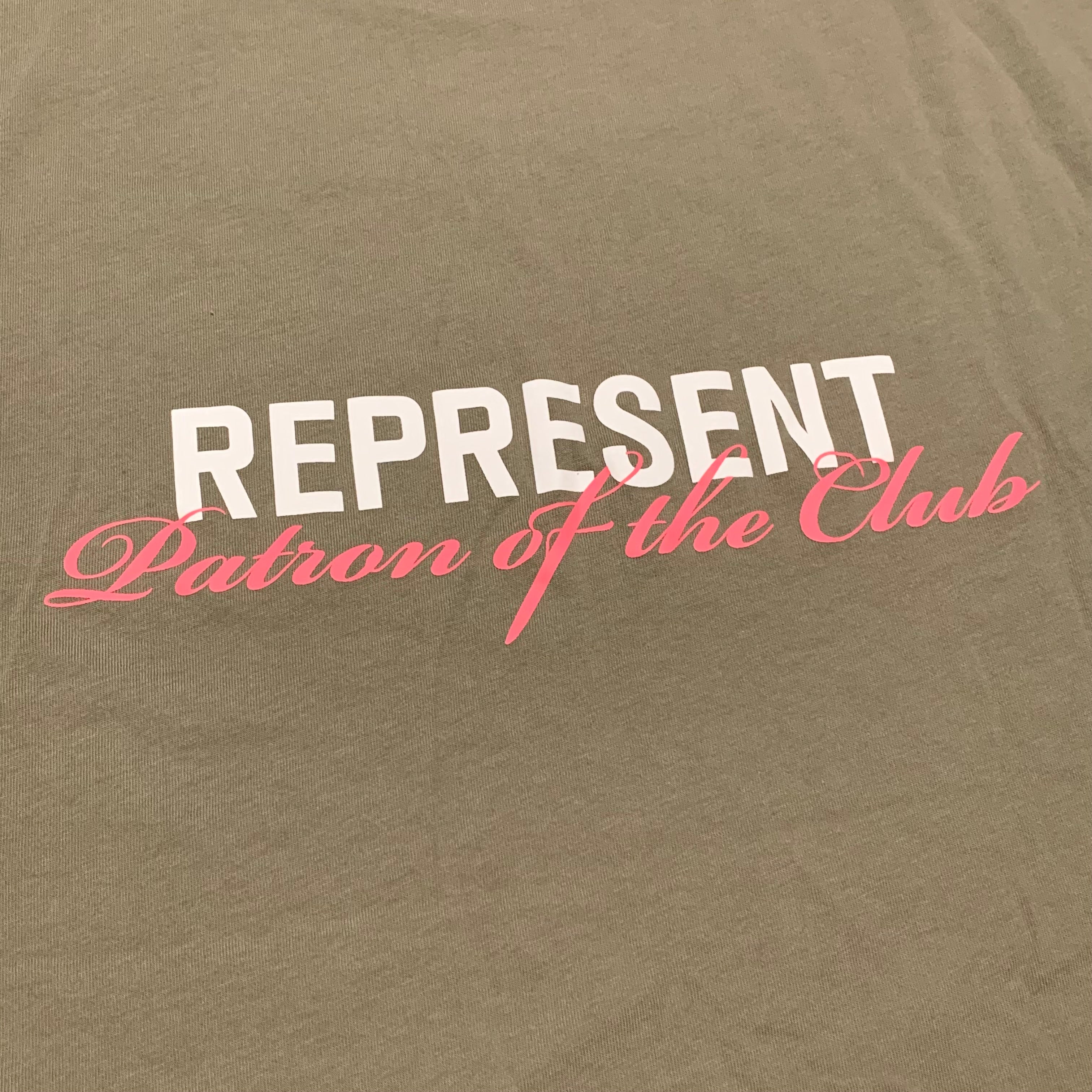 Represent XL Patron Of The Club Khaki Green Tee