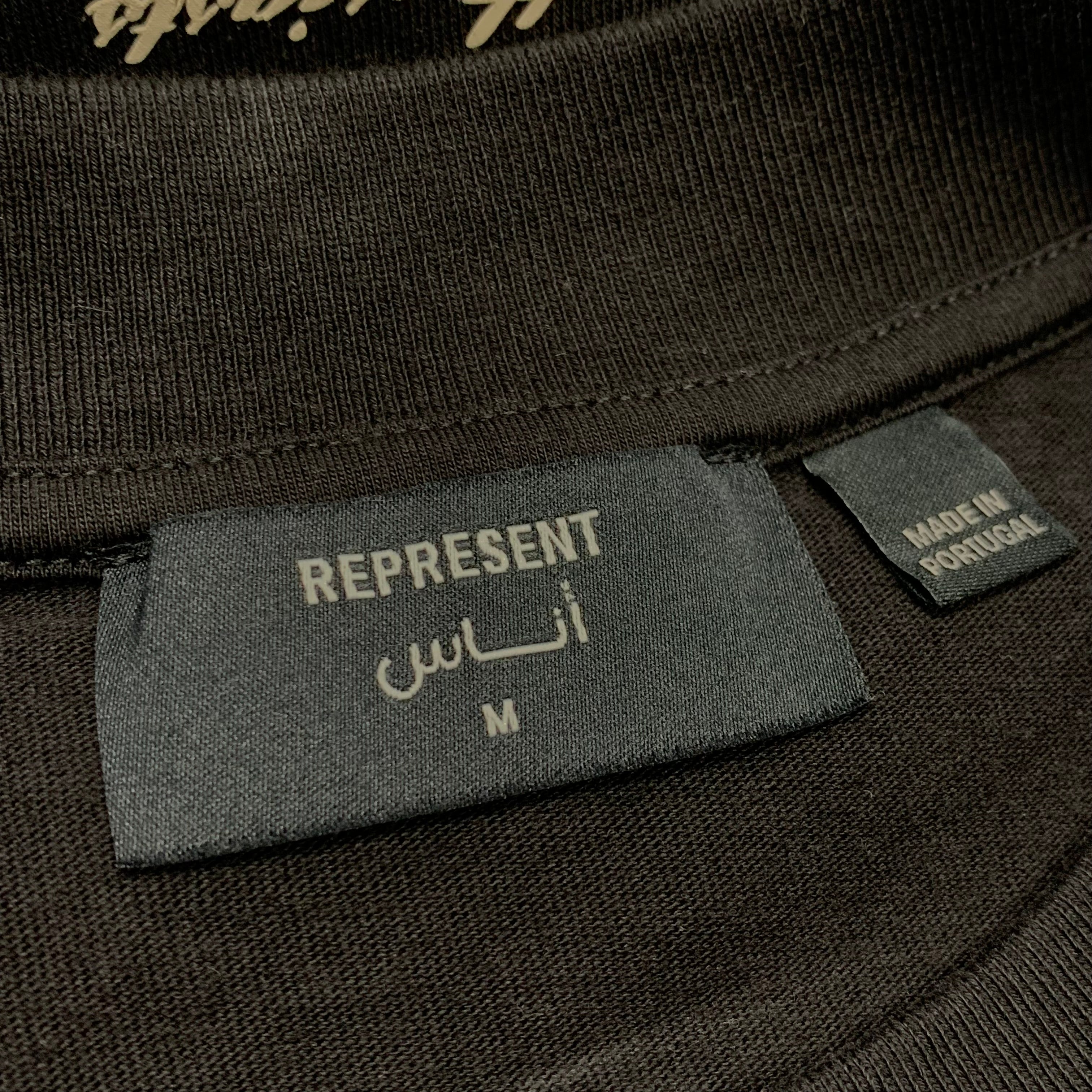 Represent Medium Tee Arabic Owners Club Jet Black T-Shirt